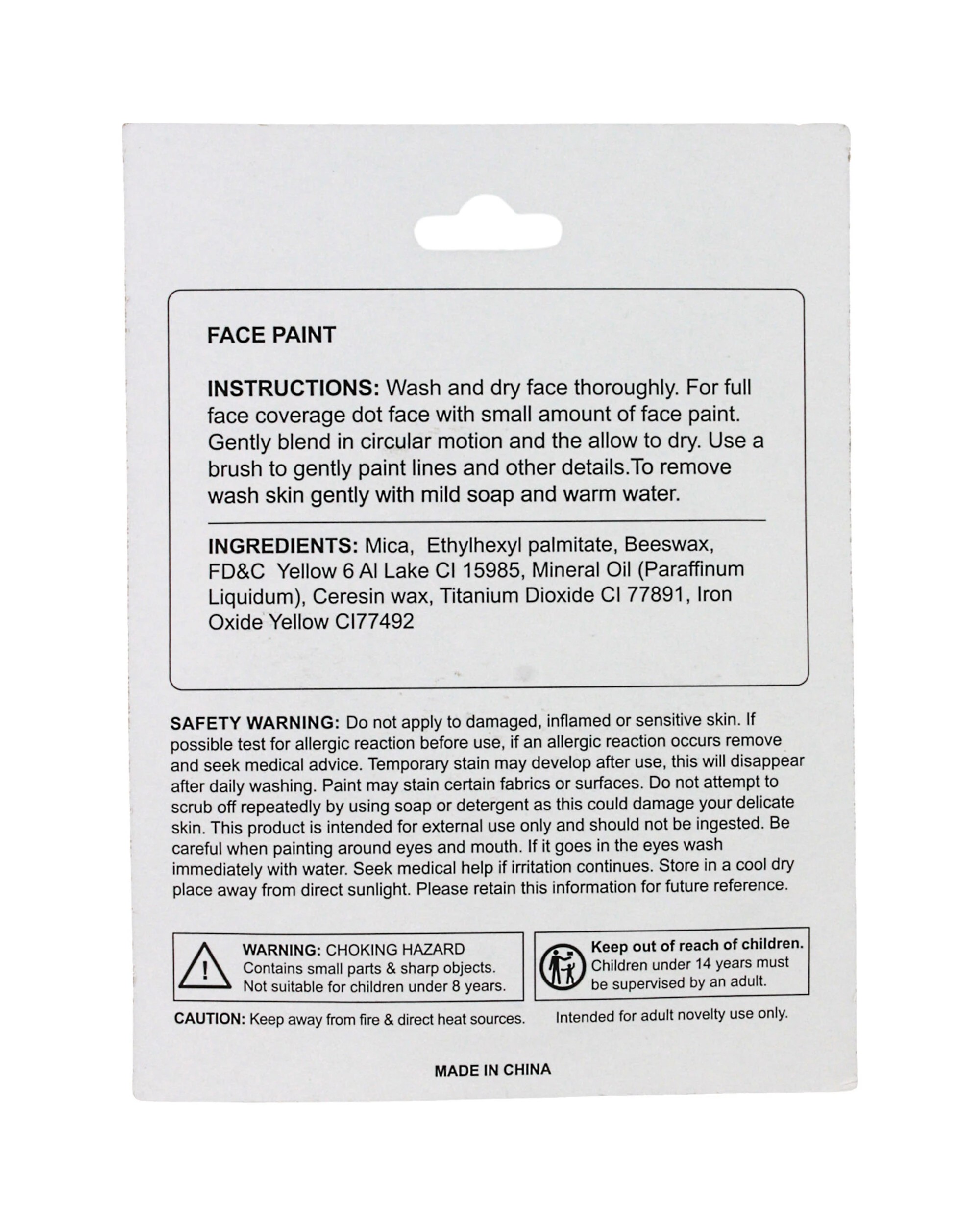 2 Partyrama Makeup Base Face Paint - One Size - Yellow, 2 of 2