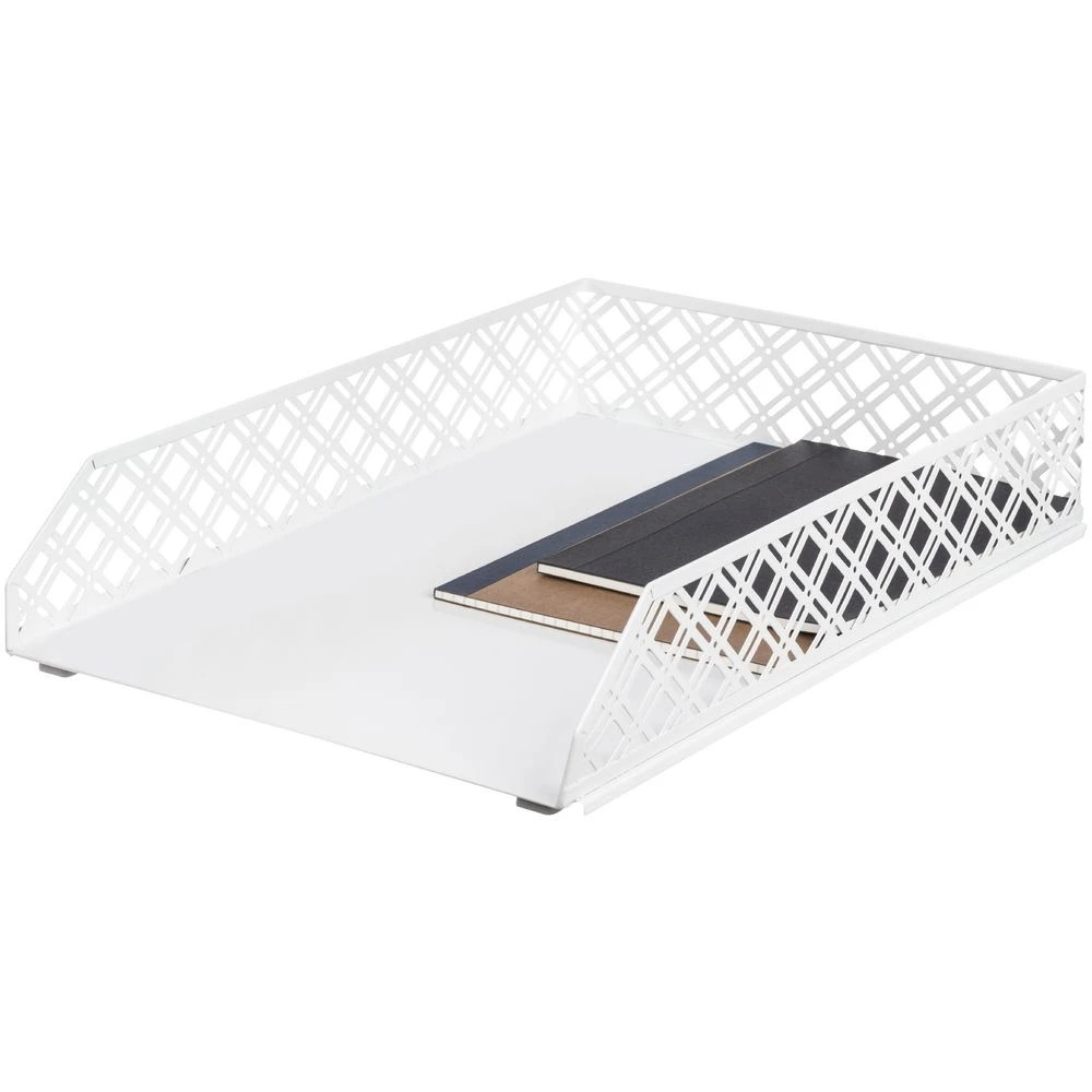 3 Otto Diamond Metal A4 Document Tray White, 3 of 3