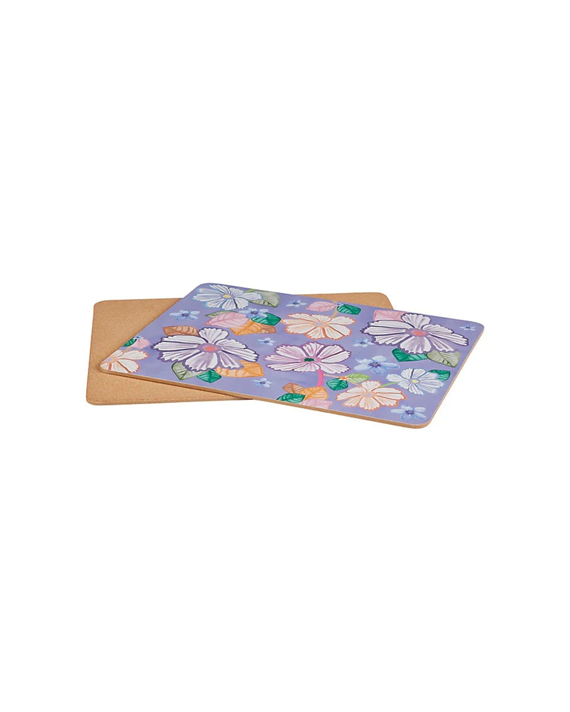 2 Maxwell And Williams Poppy Love Placemats 4 Piece Set 34x26.5cm MDF Cork - Multi, 2 of 4