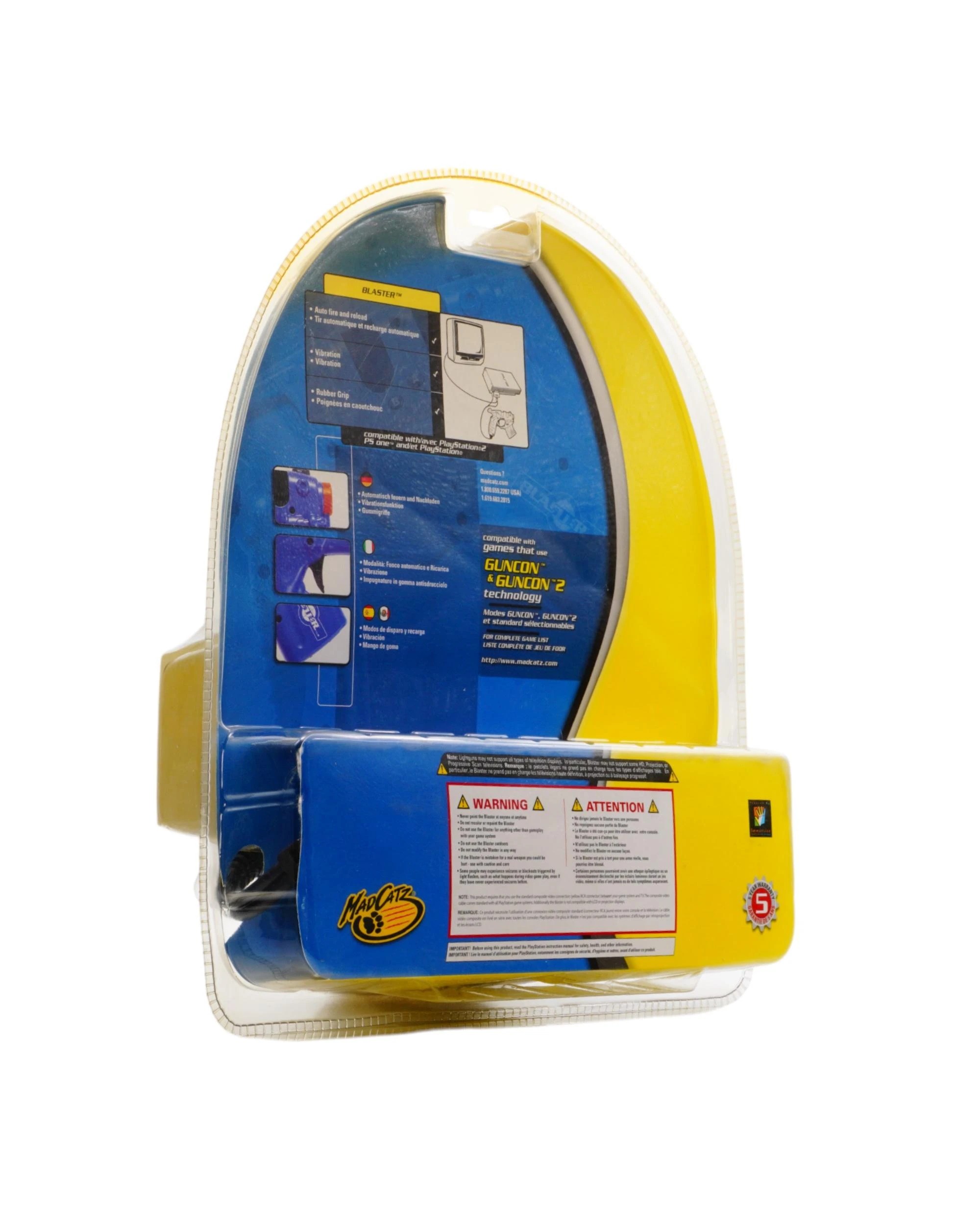 4 Mad Catz Light Blaster for Playstation 2 - Blue, 4 of 4