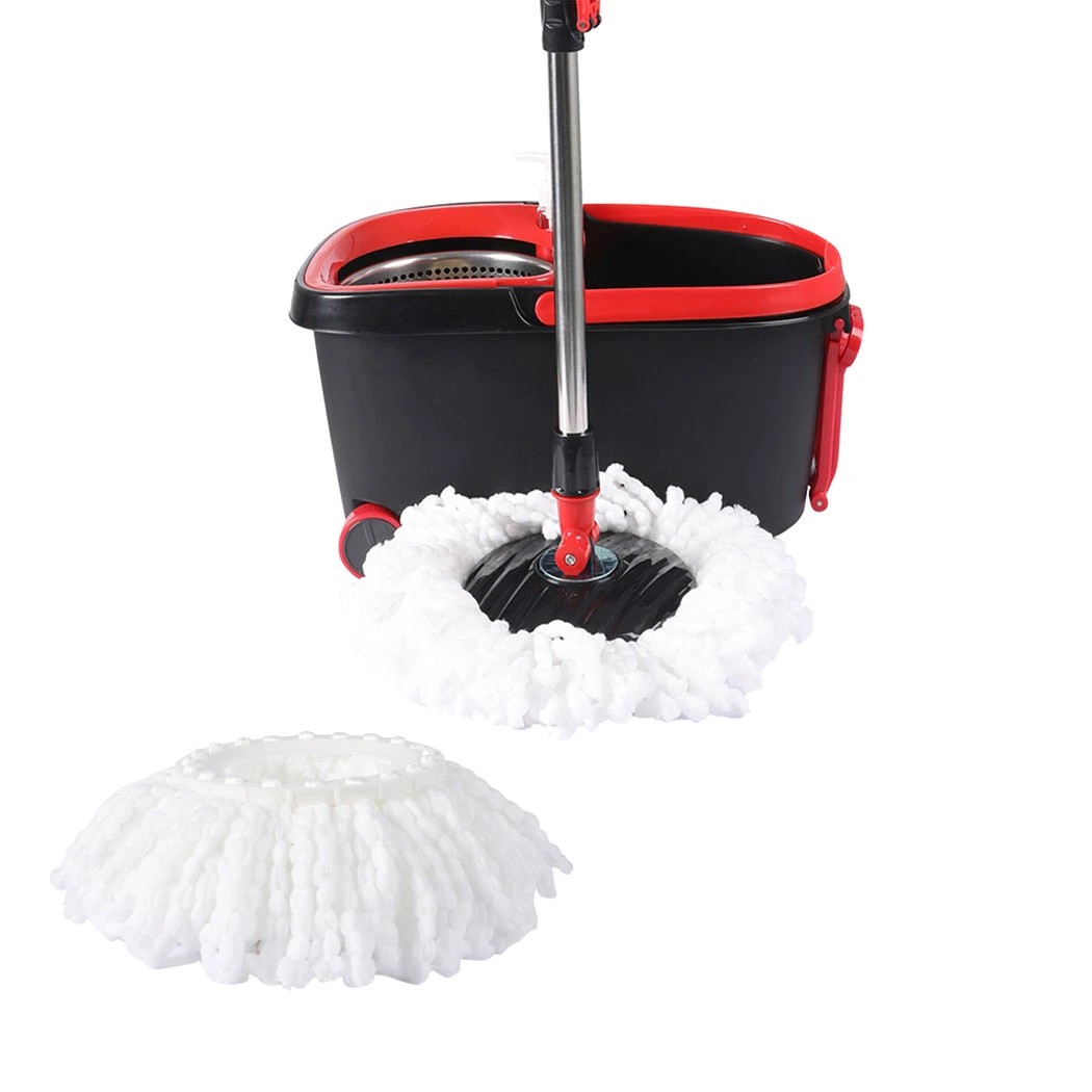 1 Cleanflo 360 Degree Spinning Mop and Bucket Set with 2 Free Mop Heads - Black, 1 of 6