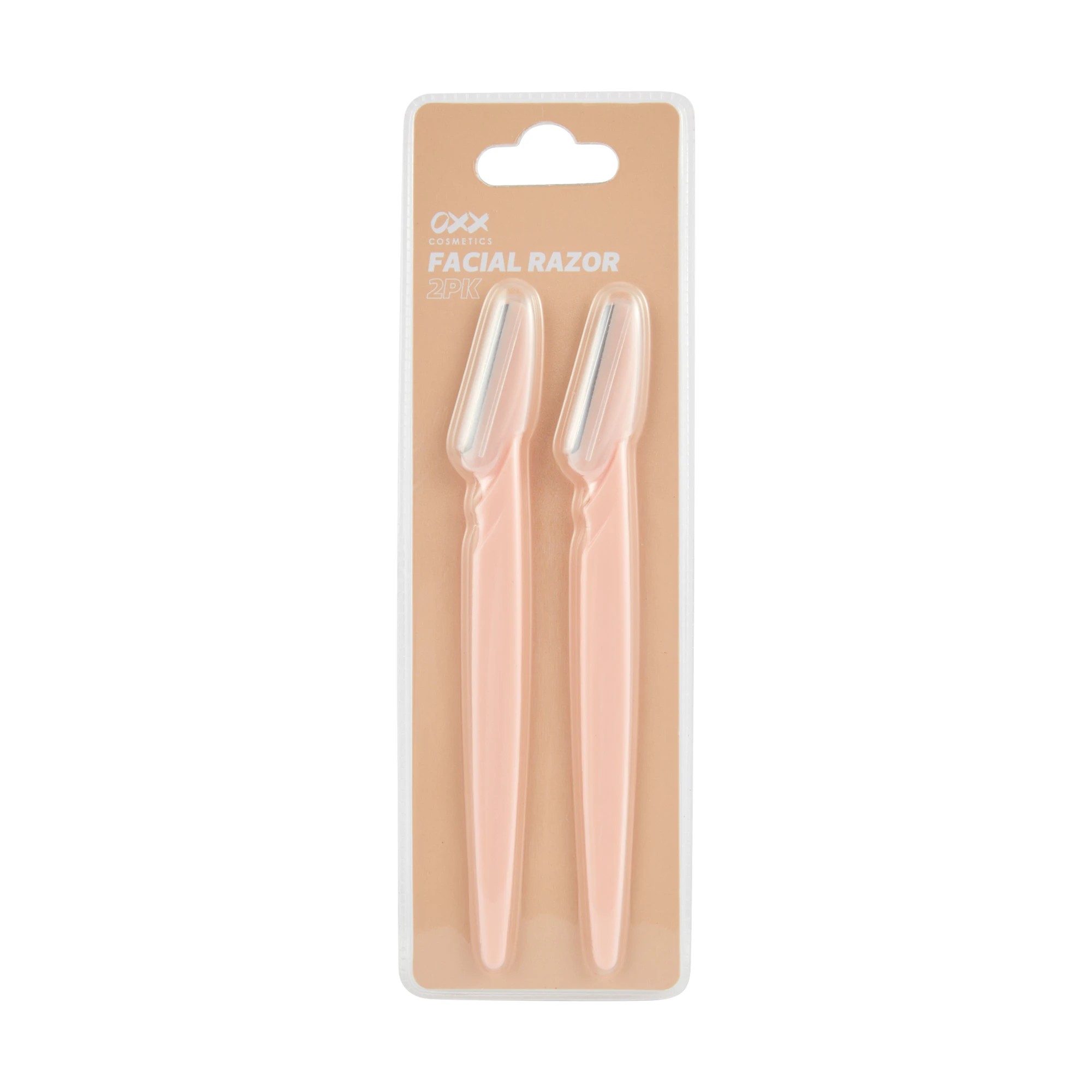 1 OXX Cosmetics 2 Pack Facial Razors - Peach, 1 of 4