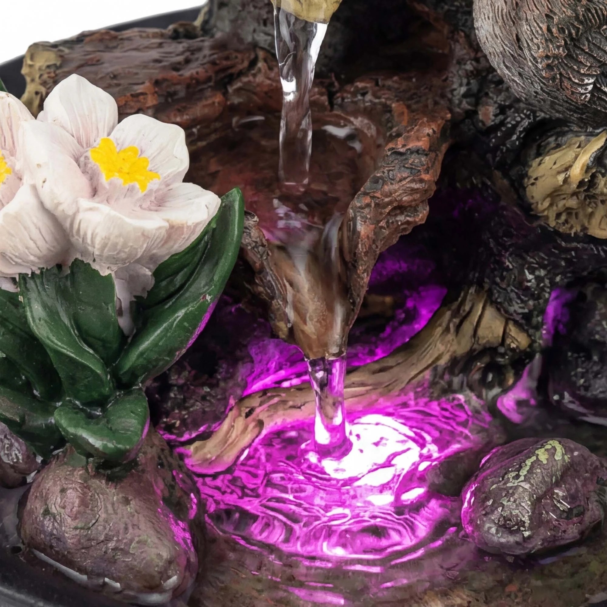 6 Spector Tabletop Water Fountain LED Colour Changing Bird Indoor Desktop AU Plug, 6 of 8