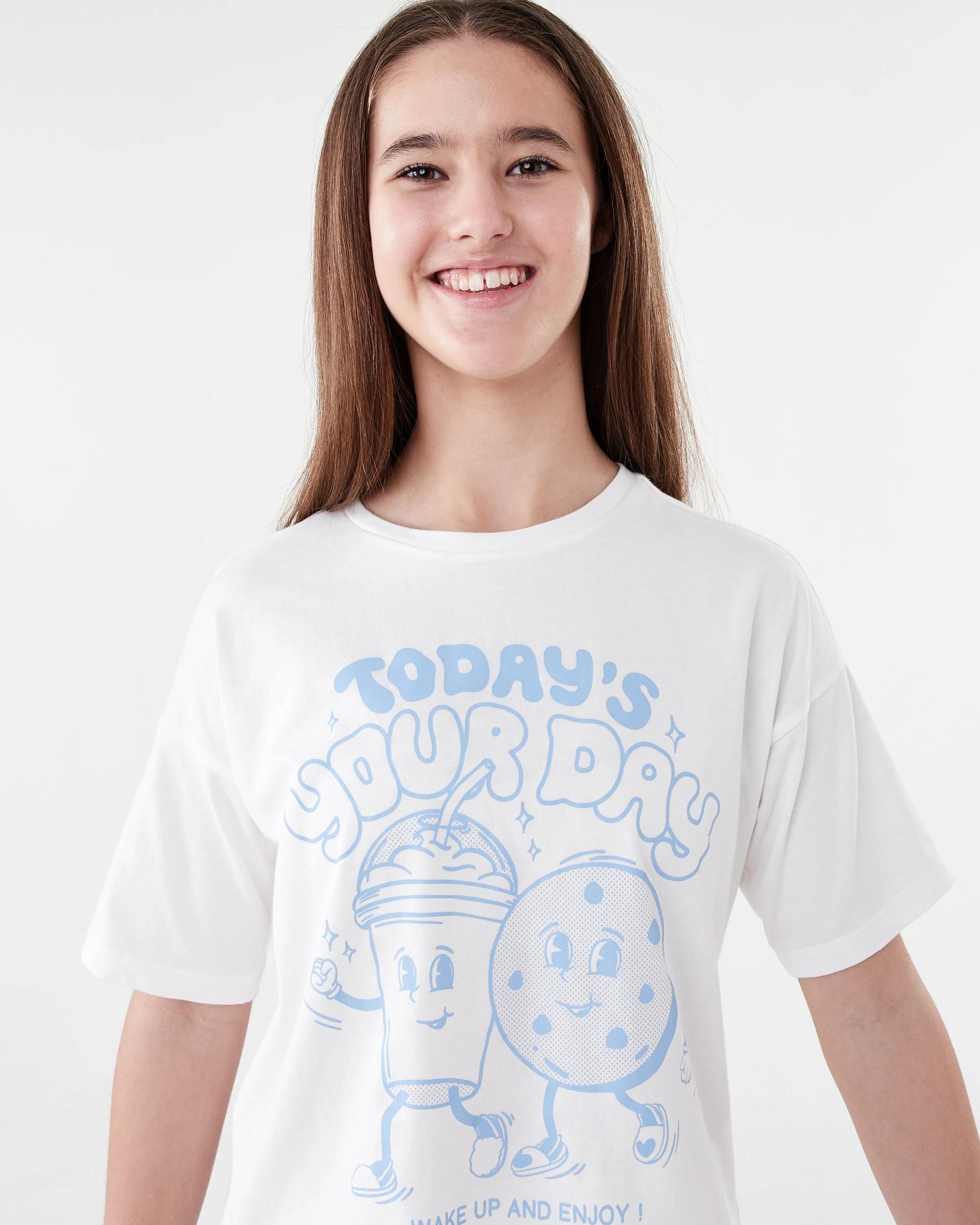 3 Short Sleeve Knit Woven Pyjama Set YELLOW STRIPE, 3 of 9