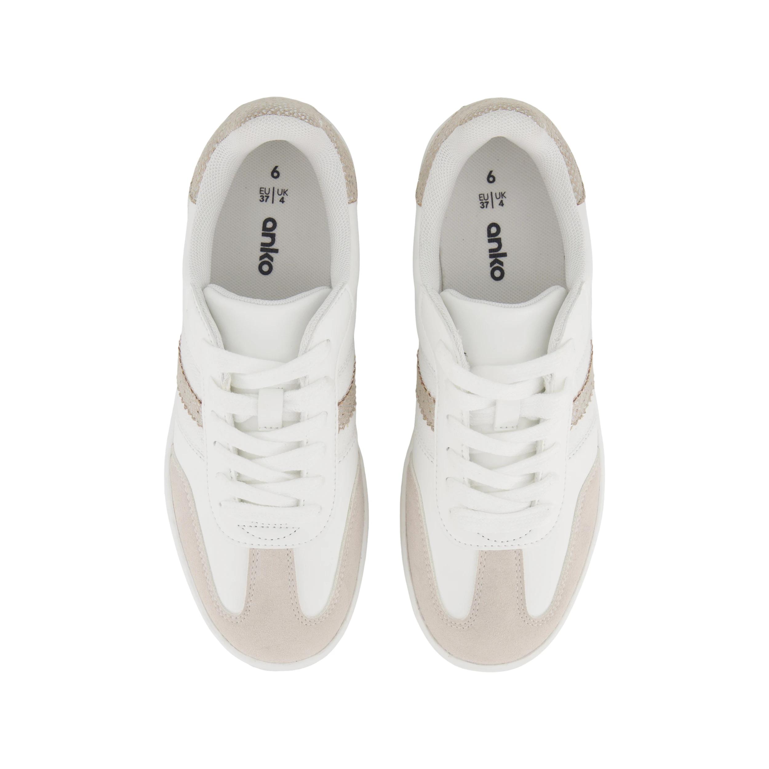 3 Retro PU  Sneakers Light Bge, 3 of 5