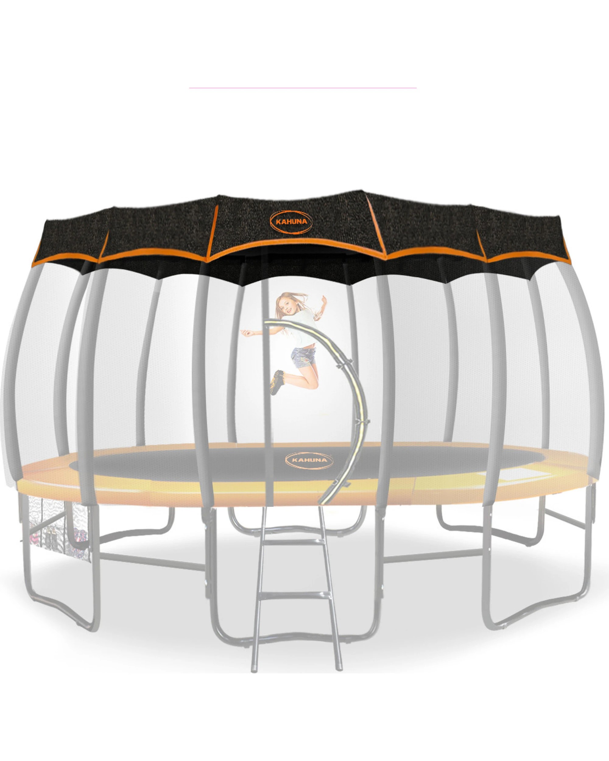 1 Kahuna 14ft Removable Twister Trampoline Roof Shade Cover, 1 of 3