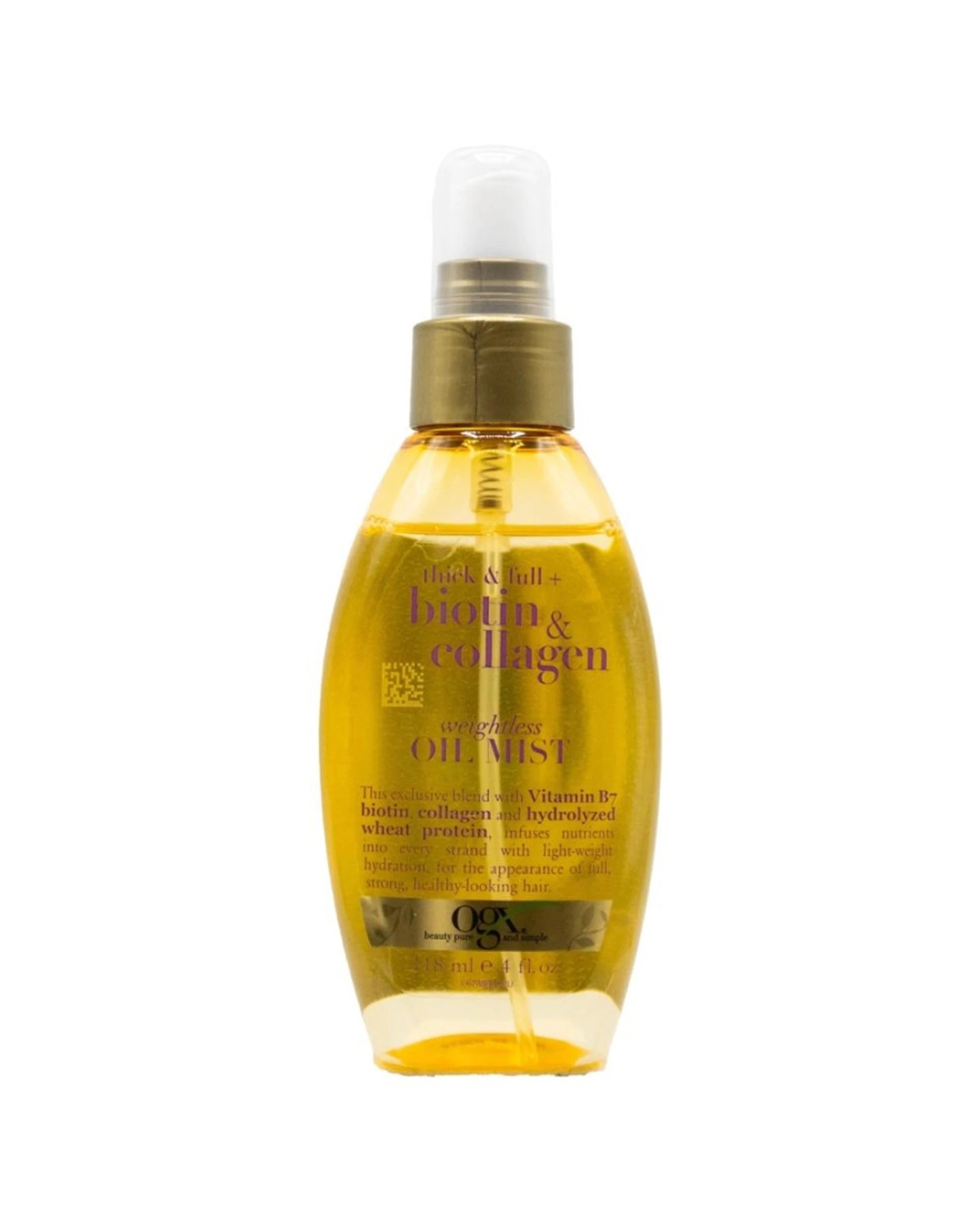 2 Ogx 3PK Weightless Thick Full Biotin & Collagen Oil Mist Spray Hair Care 1 - Yellow, 2 of 3