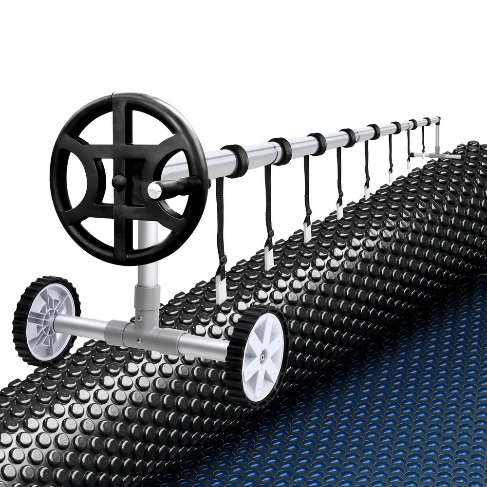 1 Aquabuddy Pool Cover 600 Micron 6.5x3m w/ Roller 4m Swimming Pools  Solar Blanket - Multi, 1 of 6