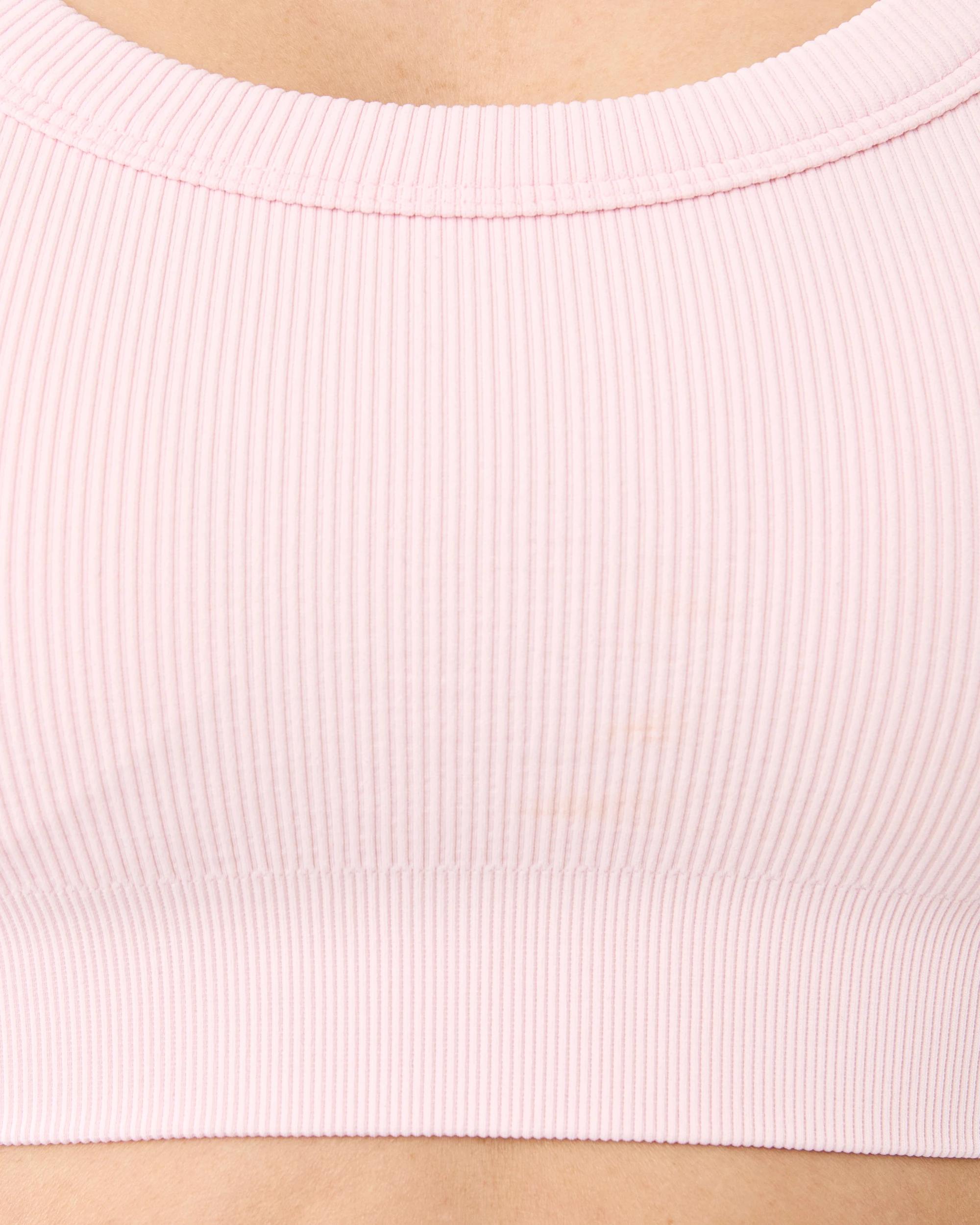 6 Active Womens Seamfree Support Crop Top Aura Pink, 6 of 8