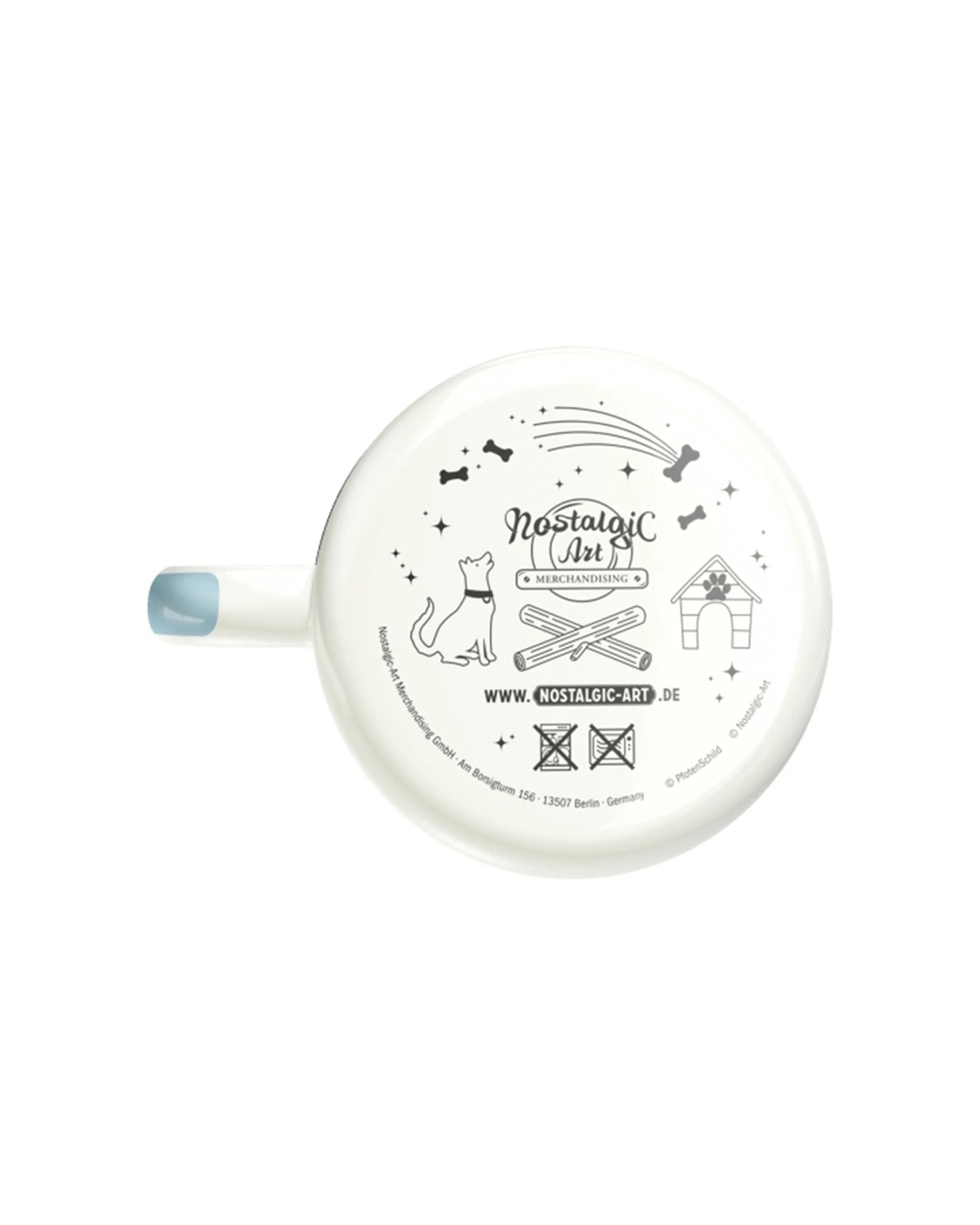 4 Nostalgic-Art Enamel Mug 360ml Mug -  Dog Rules Retro Style Design - Multi, 4 of 4