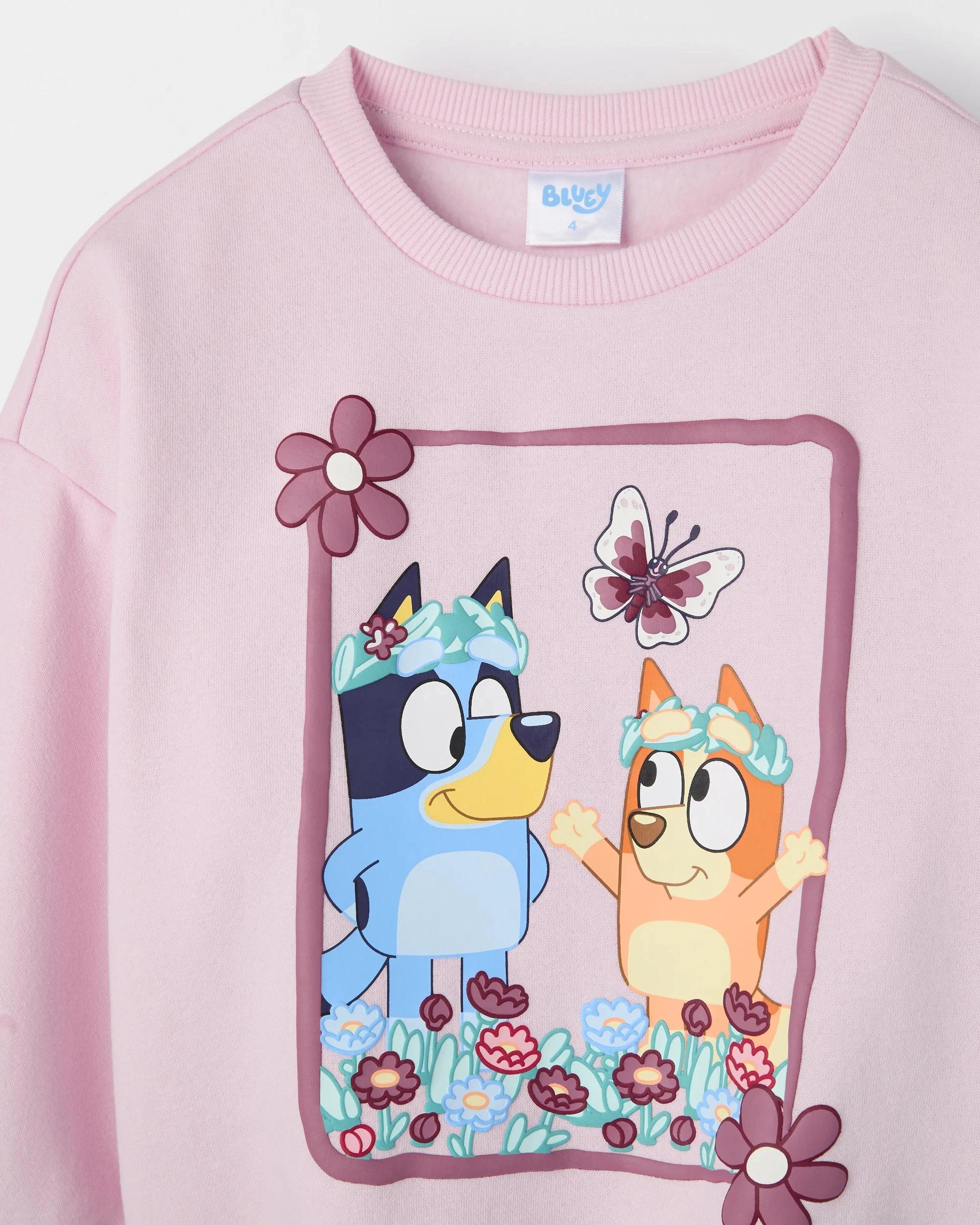 6 Bluey Australian Cotton Blend Fleece Top & Flare Pants Set BLUEY, 6 of 7