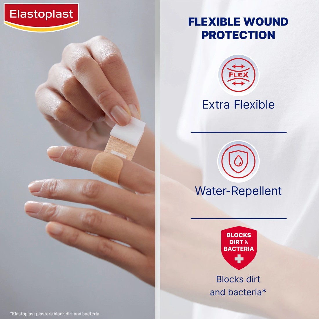 3 40 Pack Elastoplast Flexible Fabric Plasters, 3 of 10