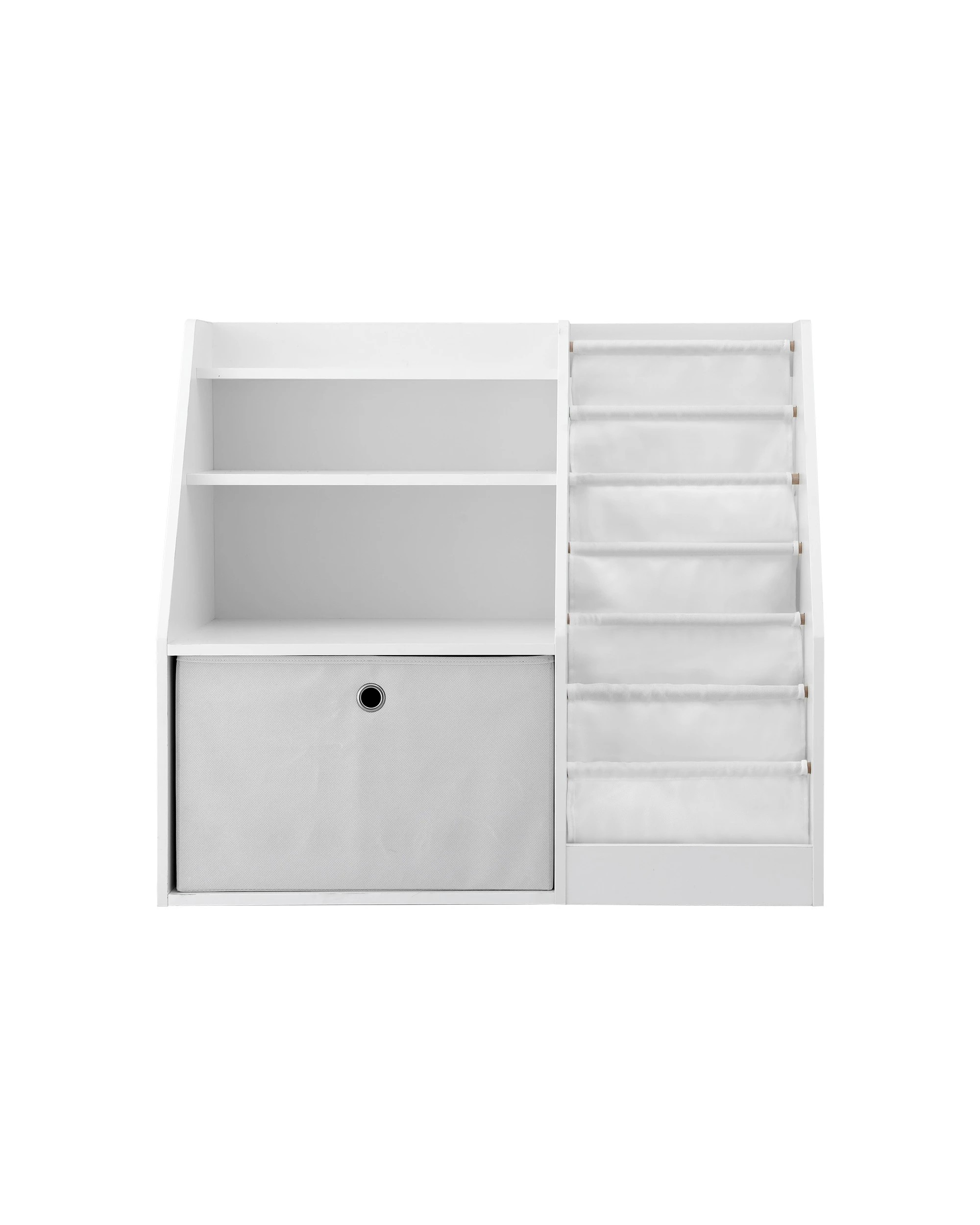 4 Keezi Kids Bookshelf Children Bookcase Organizer Storage Rack Display Drawer - White, 4 of 8