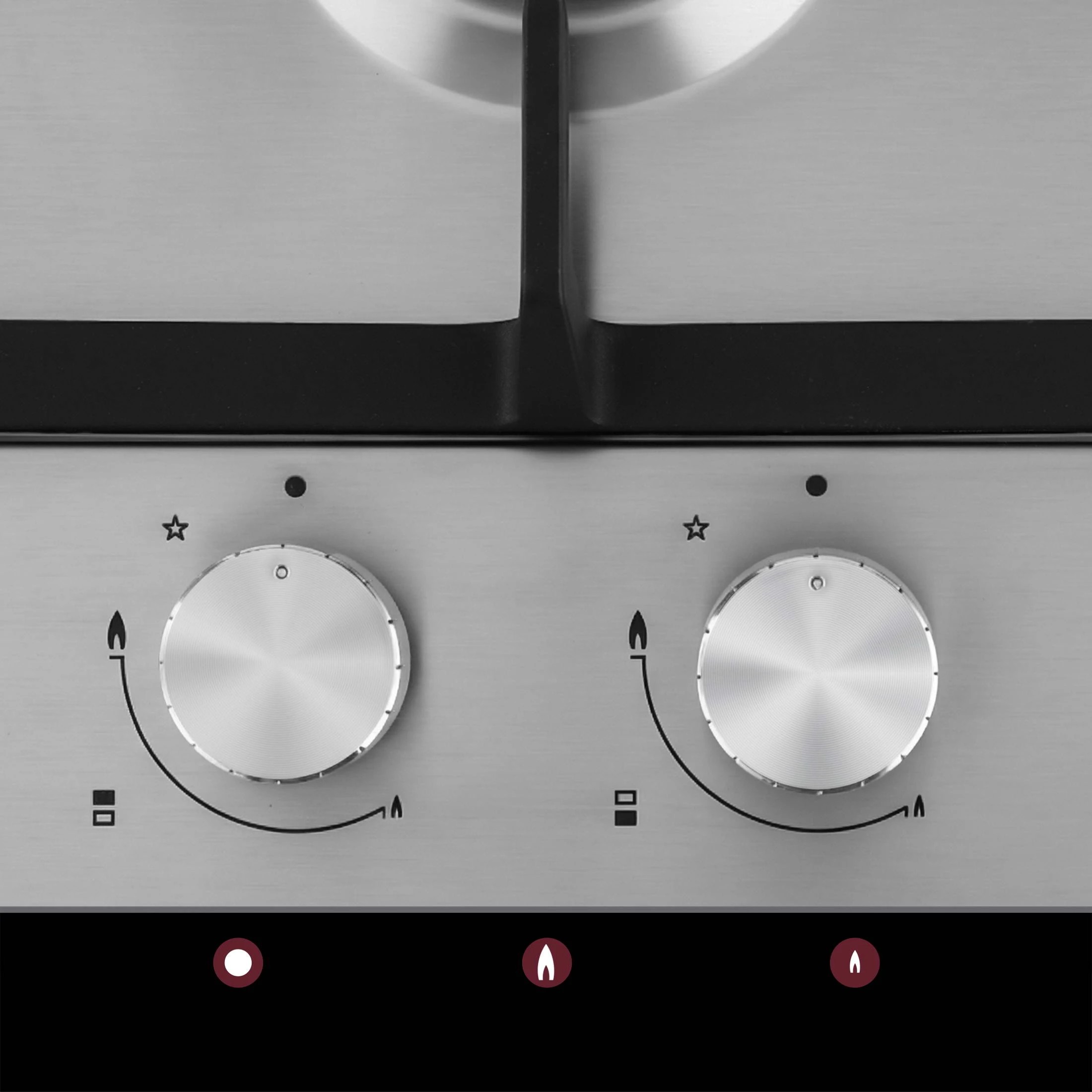 8 Devanti Gas Cooktop 30cm 2 Burner - Silver, 8 of 10