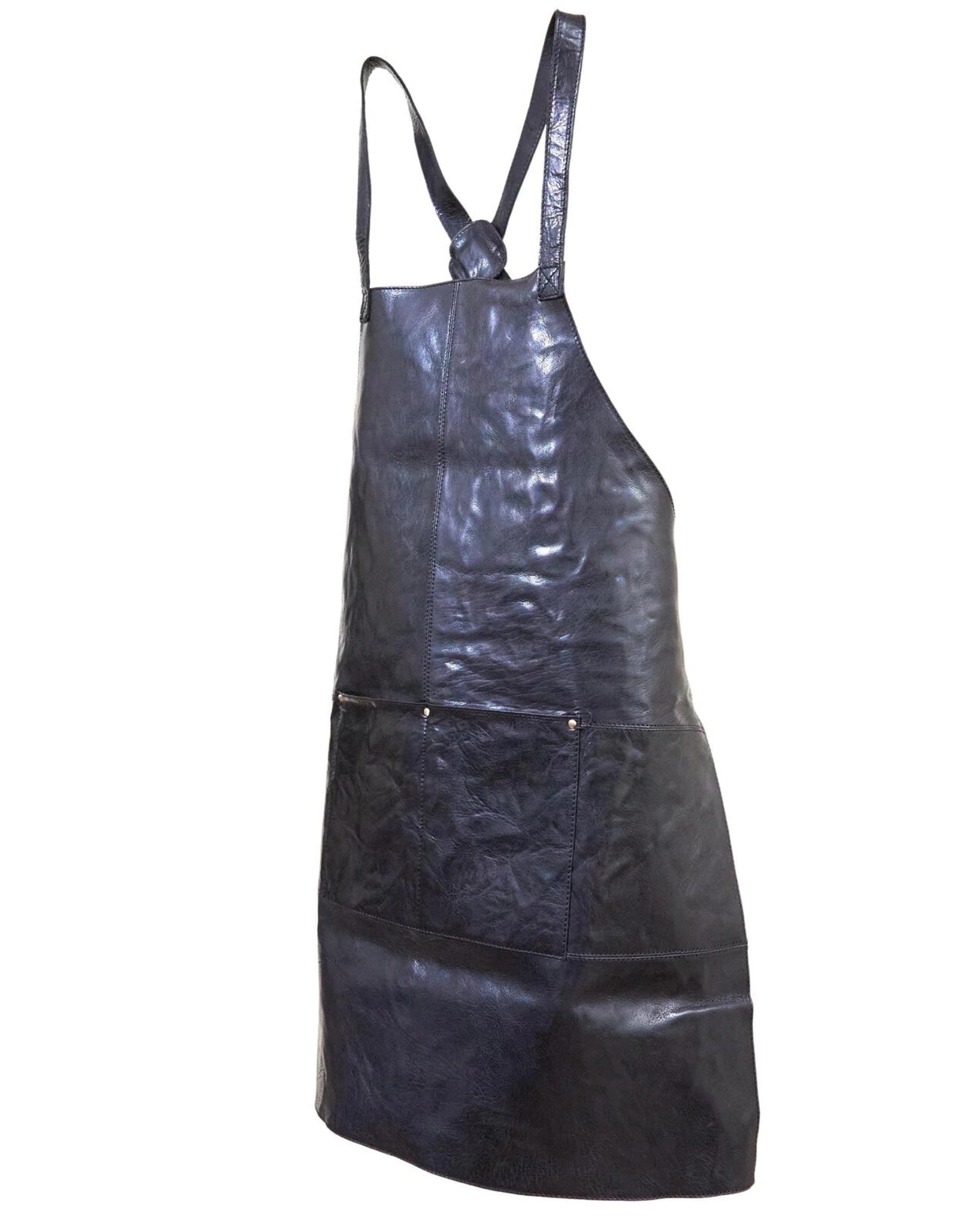 10 Pierre Cardin Professional Leather Apron Butcher Woodwork Hairdressing Barber Chef - Black, 10 of 10