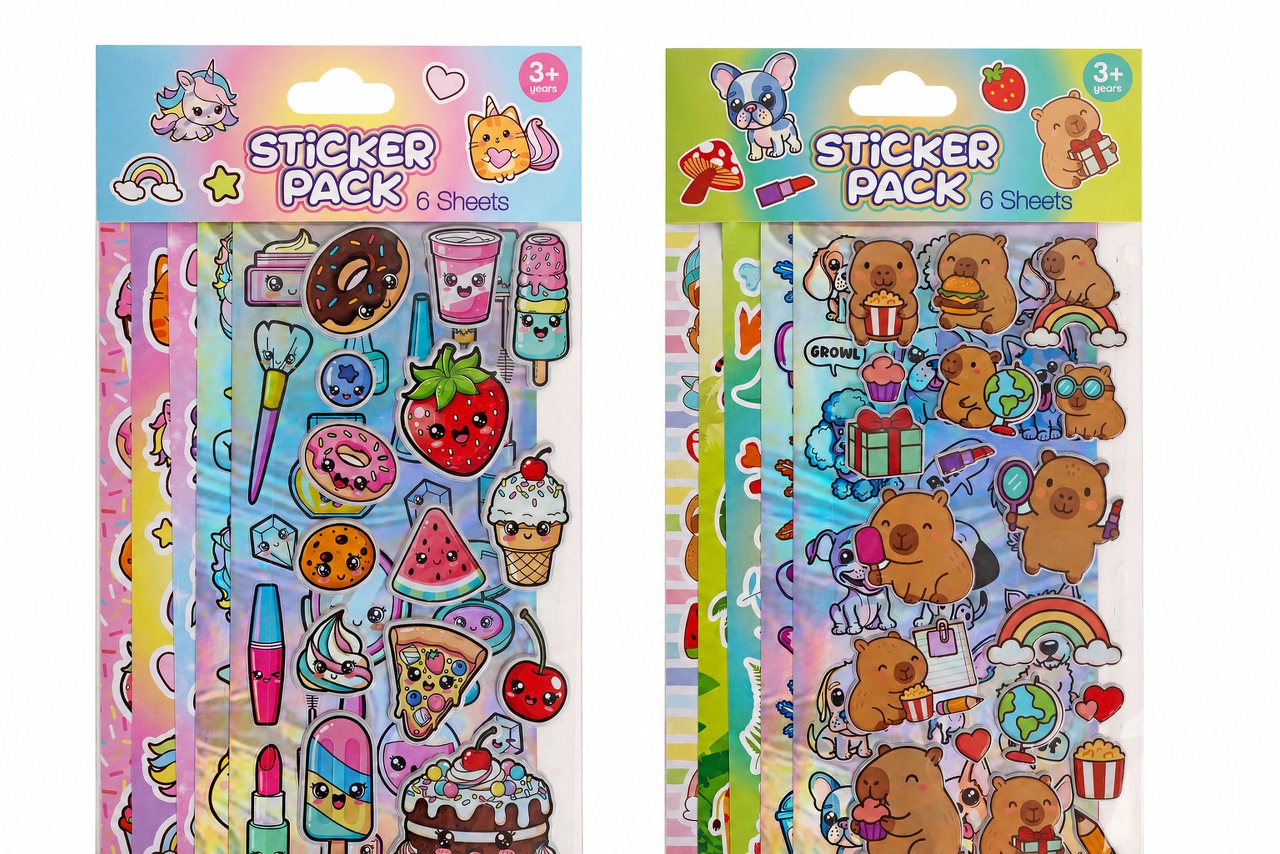 1 6 Sheet Sticker Pack - Assorted, 1 of 7