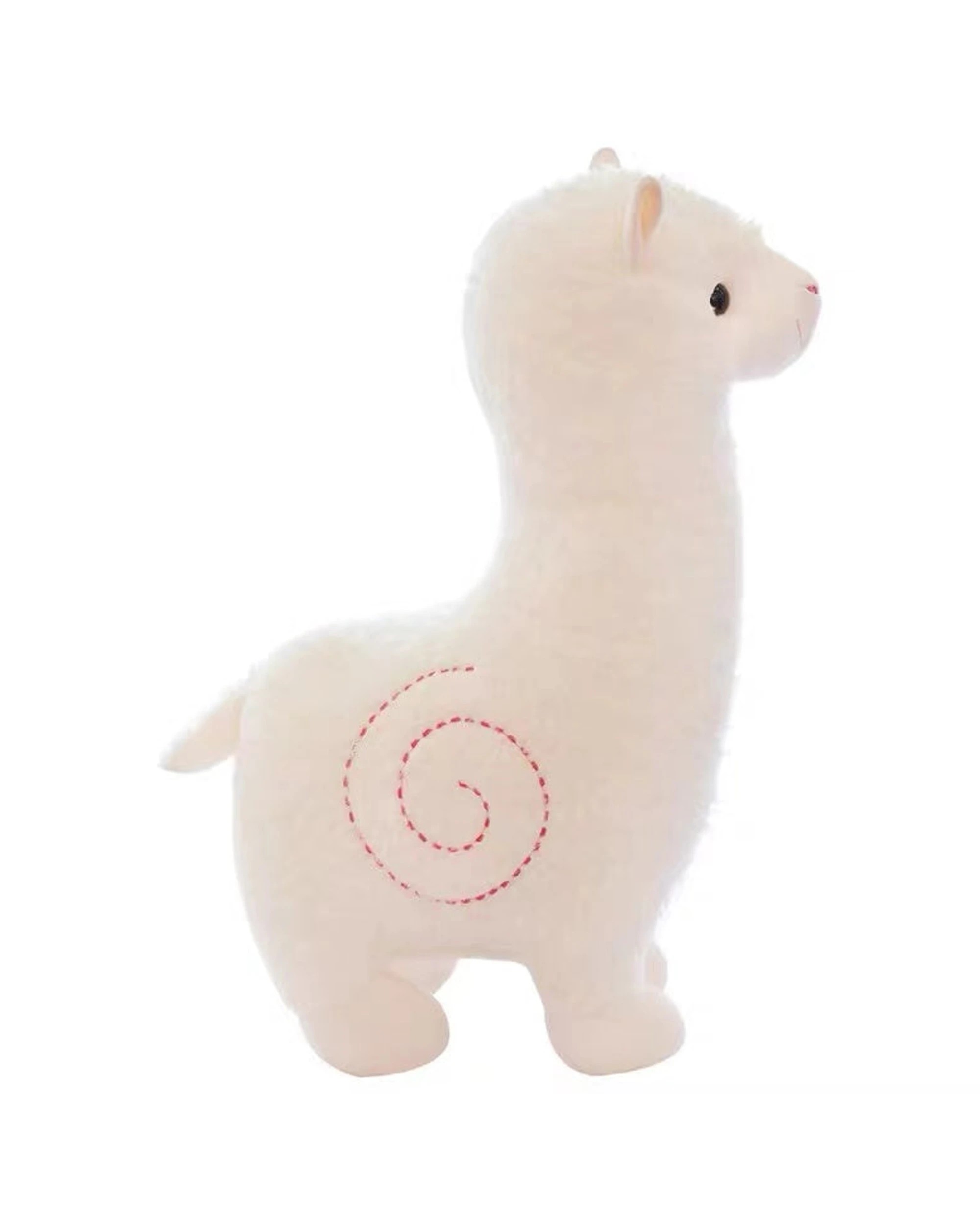 1 Cotton More Coral Fleece Polyester Large Alpaca Plush Toy 100cm - White, 1 of 3
