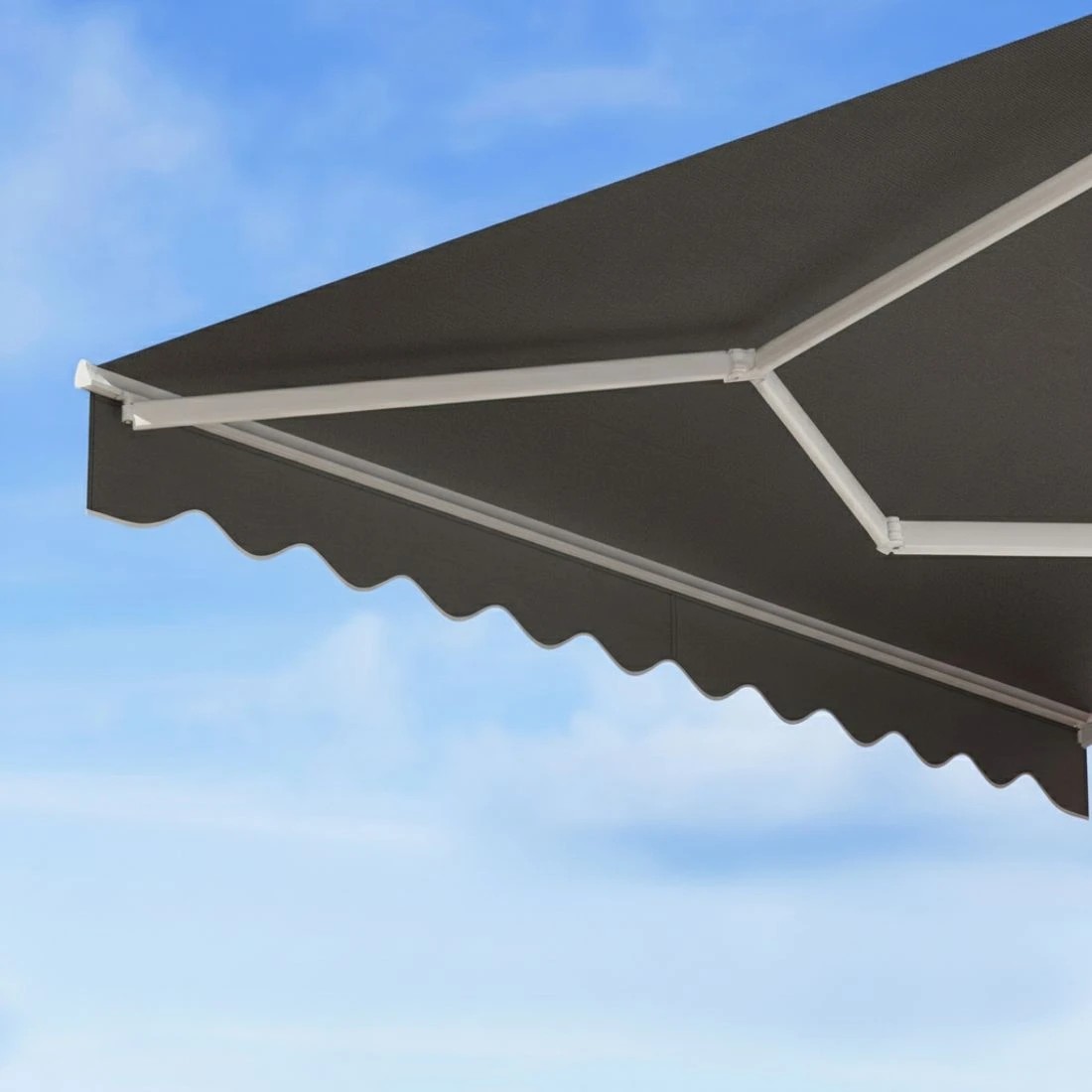 5 Instahut Retractable Folding Arm Awning Motorised Sunshade 3M X 2M - Grey, 5 of 9