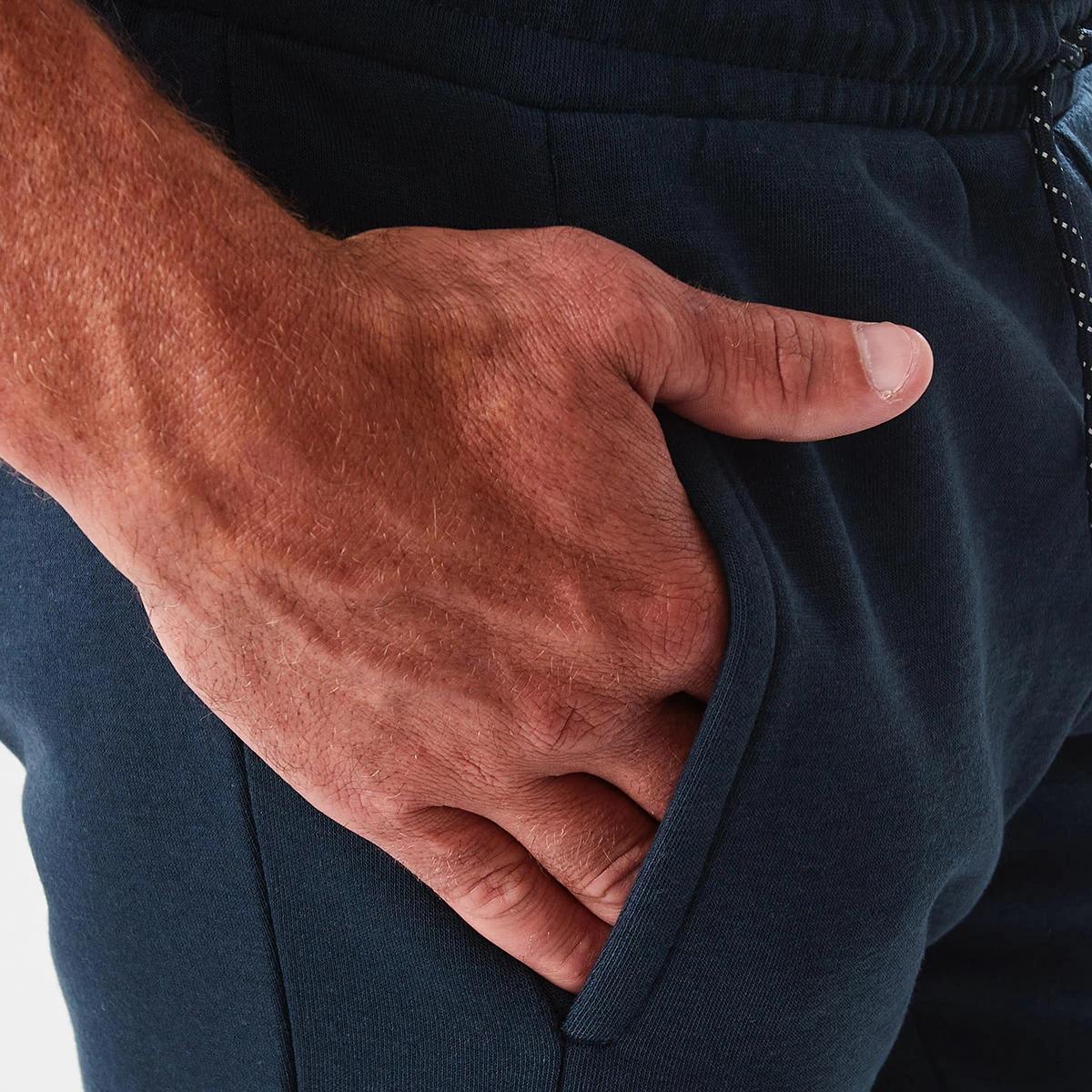 5 Active Mens Panel Trackpants Navy, 5 of 6