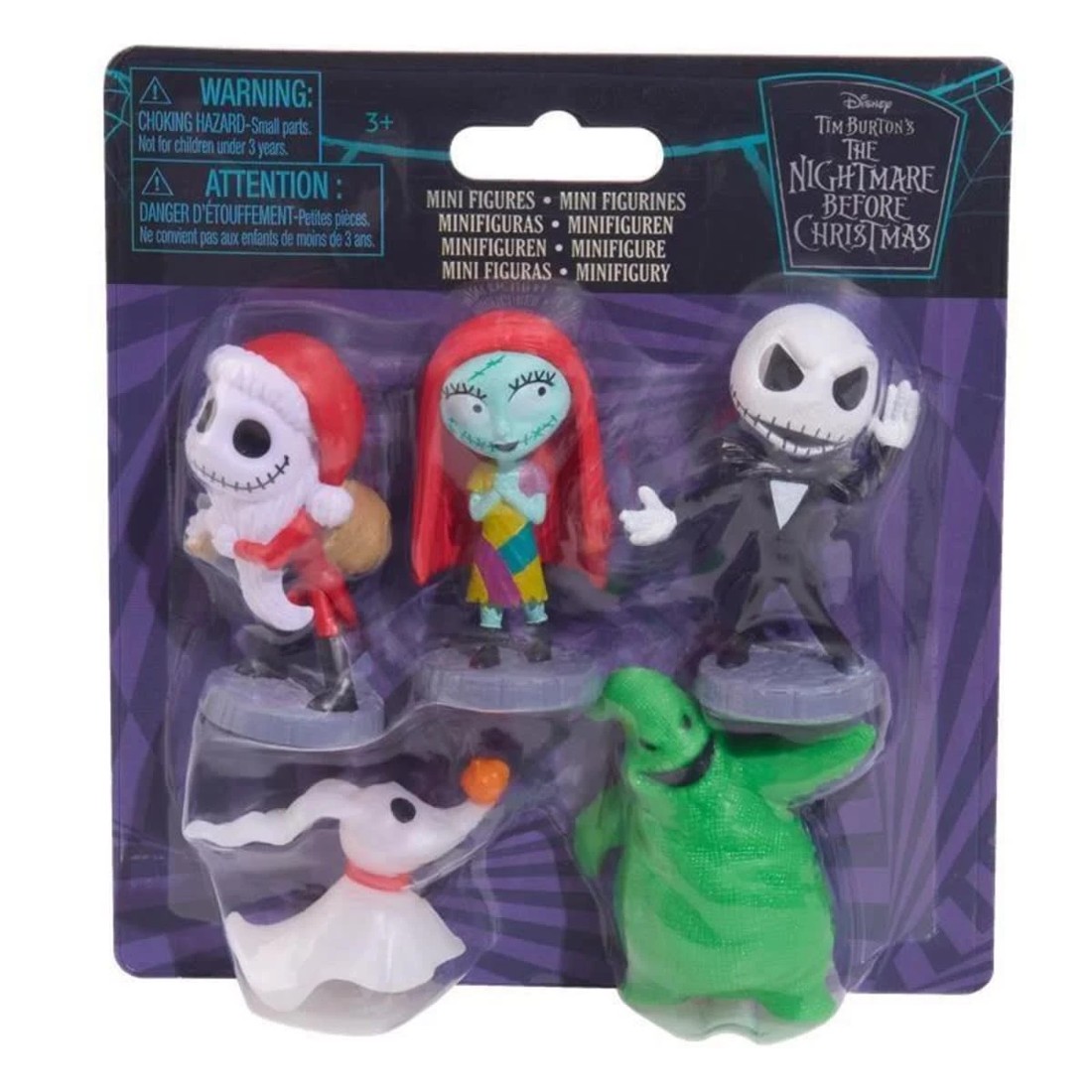 1 5 Pack Disney Tim Burton’s The Nightmare Before Christmas Mini Figures, 1 of 3