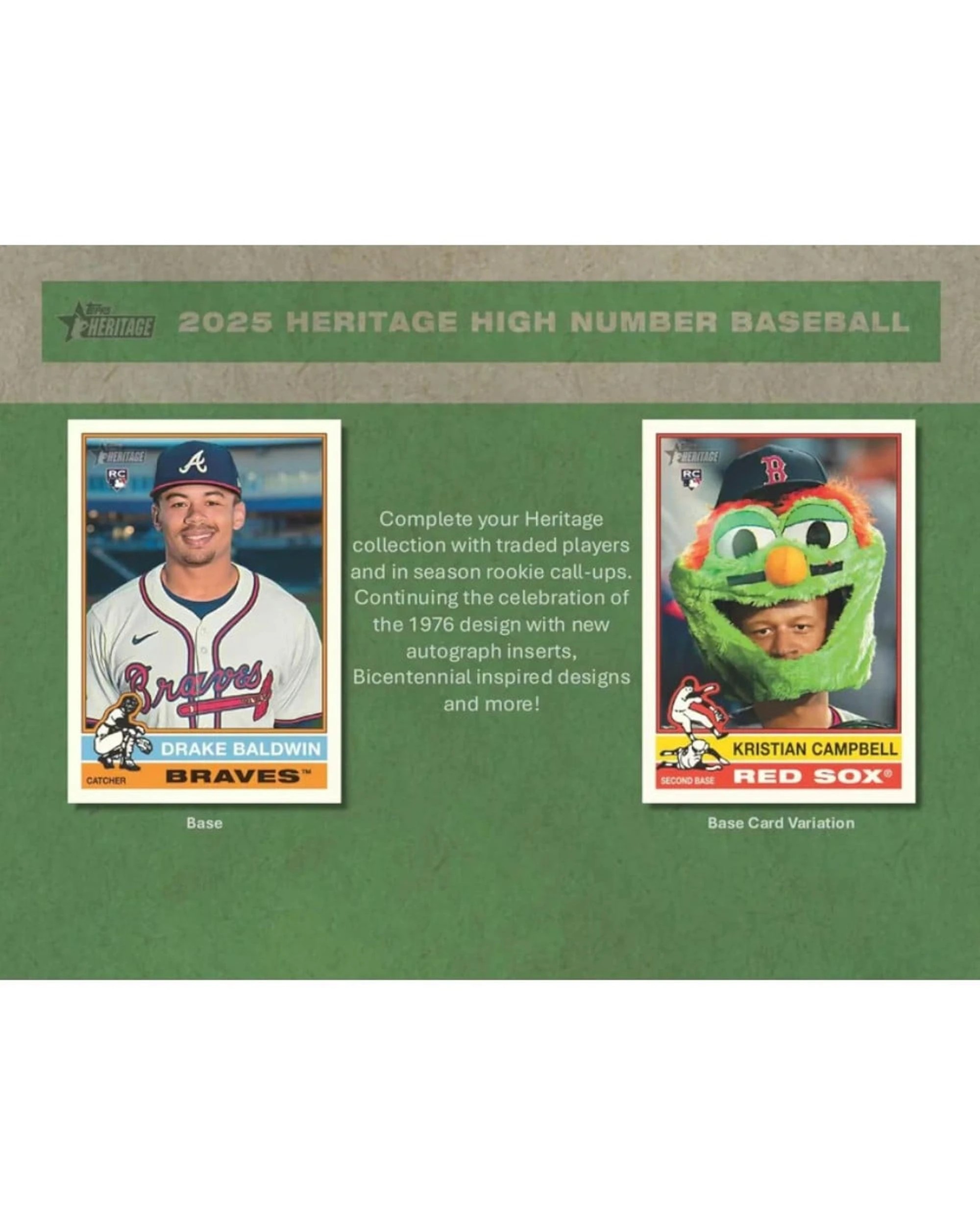 4 Topps 2025 MLB Baseball Heritage High Number Hobby Box, 4 of 6