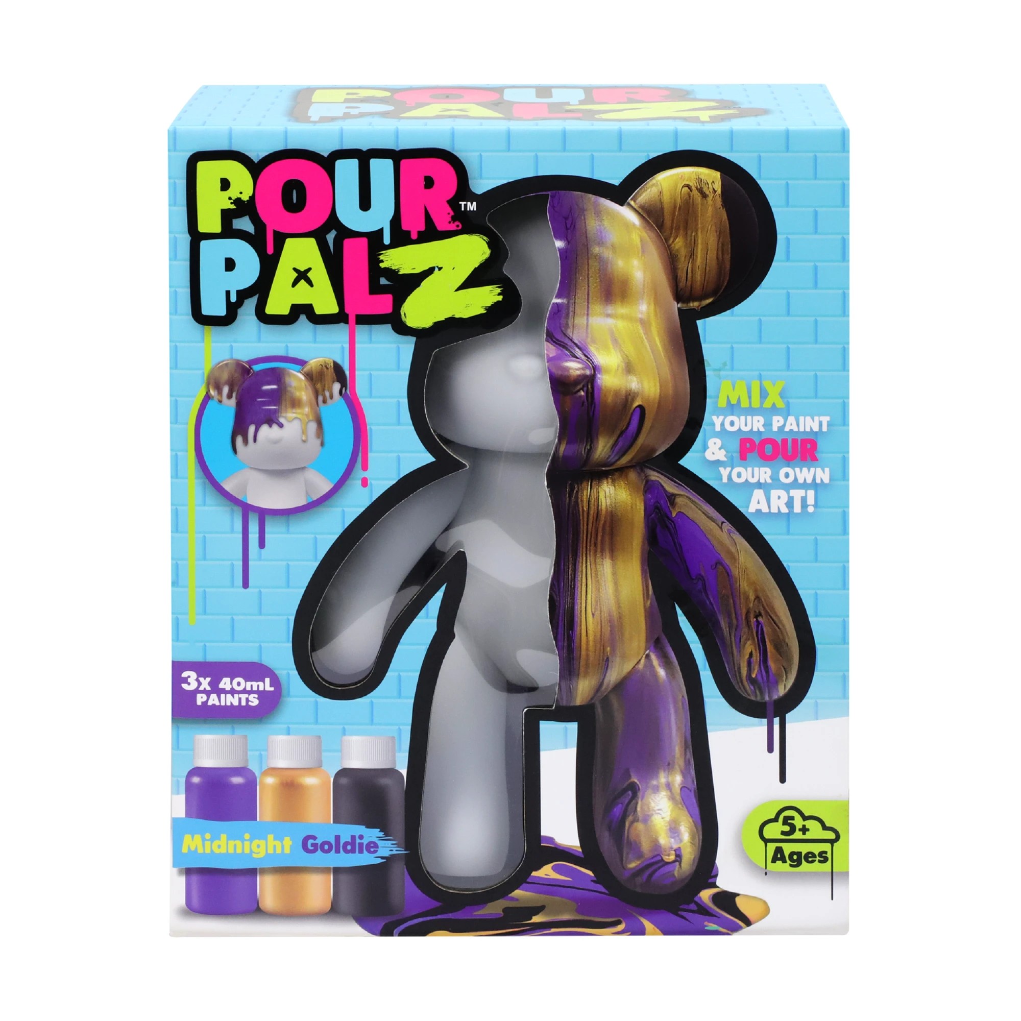 6 Pour PalZ Large Paint Bear - Assorted - Multi, 6 of 10