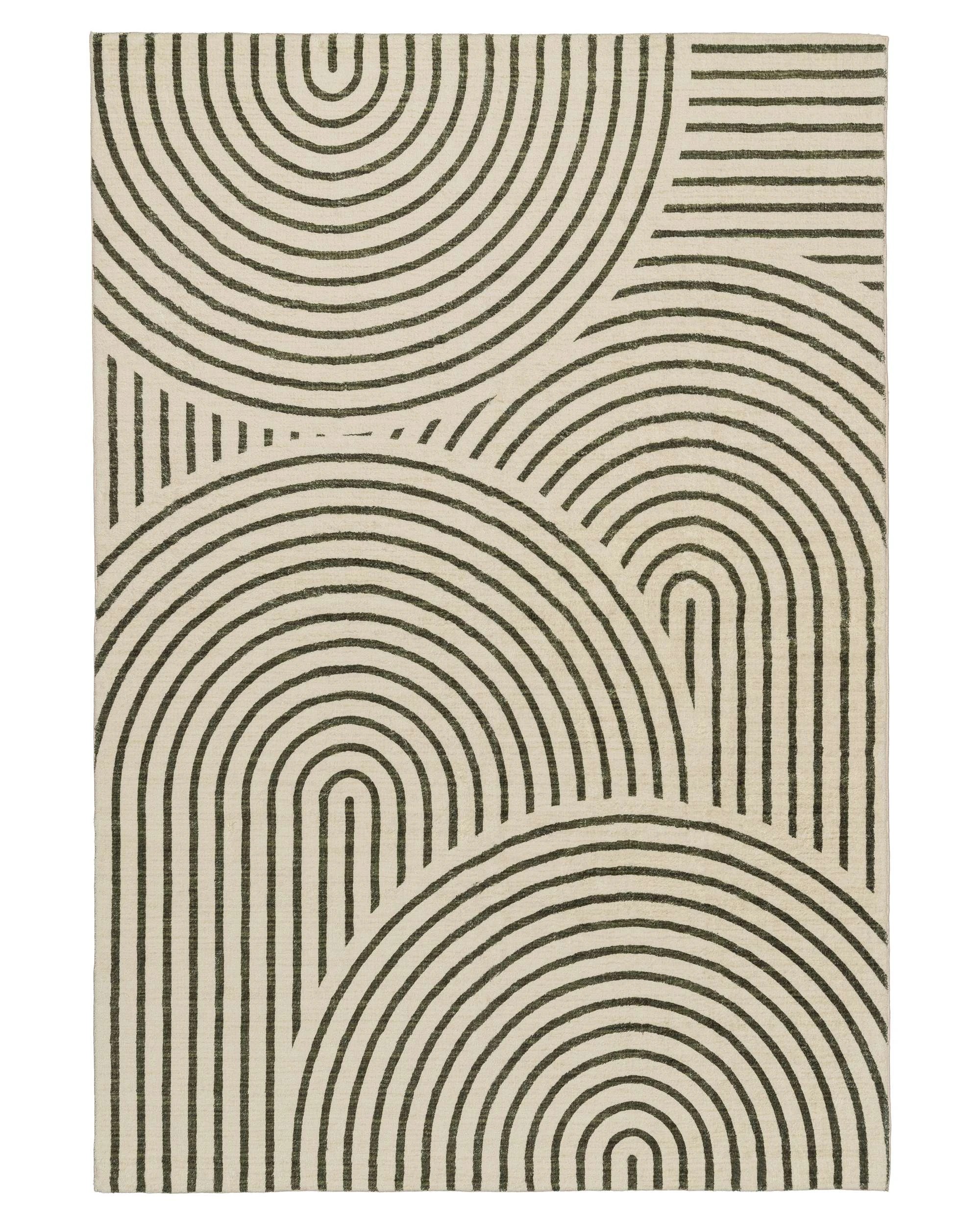 1 Loopsie Akko Arch Washable Rug-330cm x 240cm - Green, 1 of 8