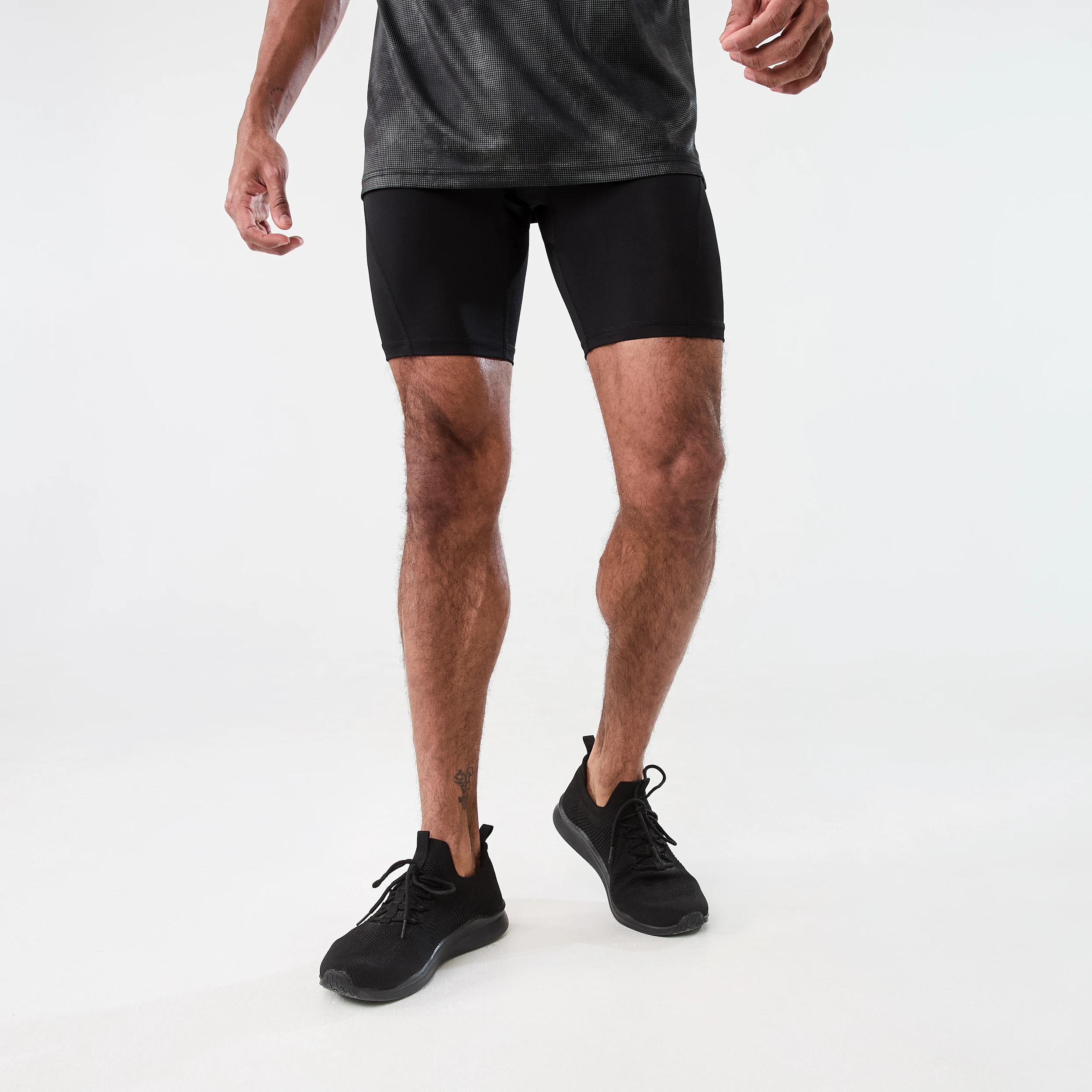 6 Active Mens Training Shorts BLACK, 6 of 6