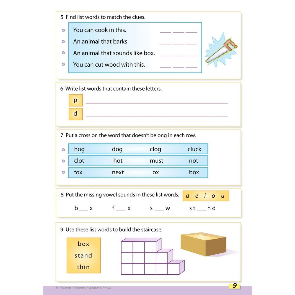 4 Spelling Conventions Book 1, 4 of 4