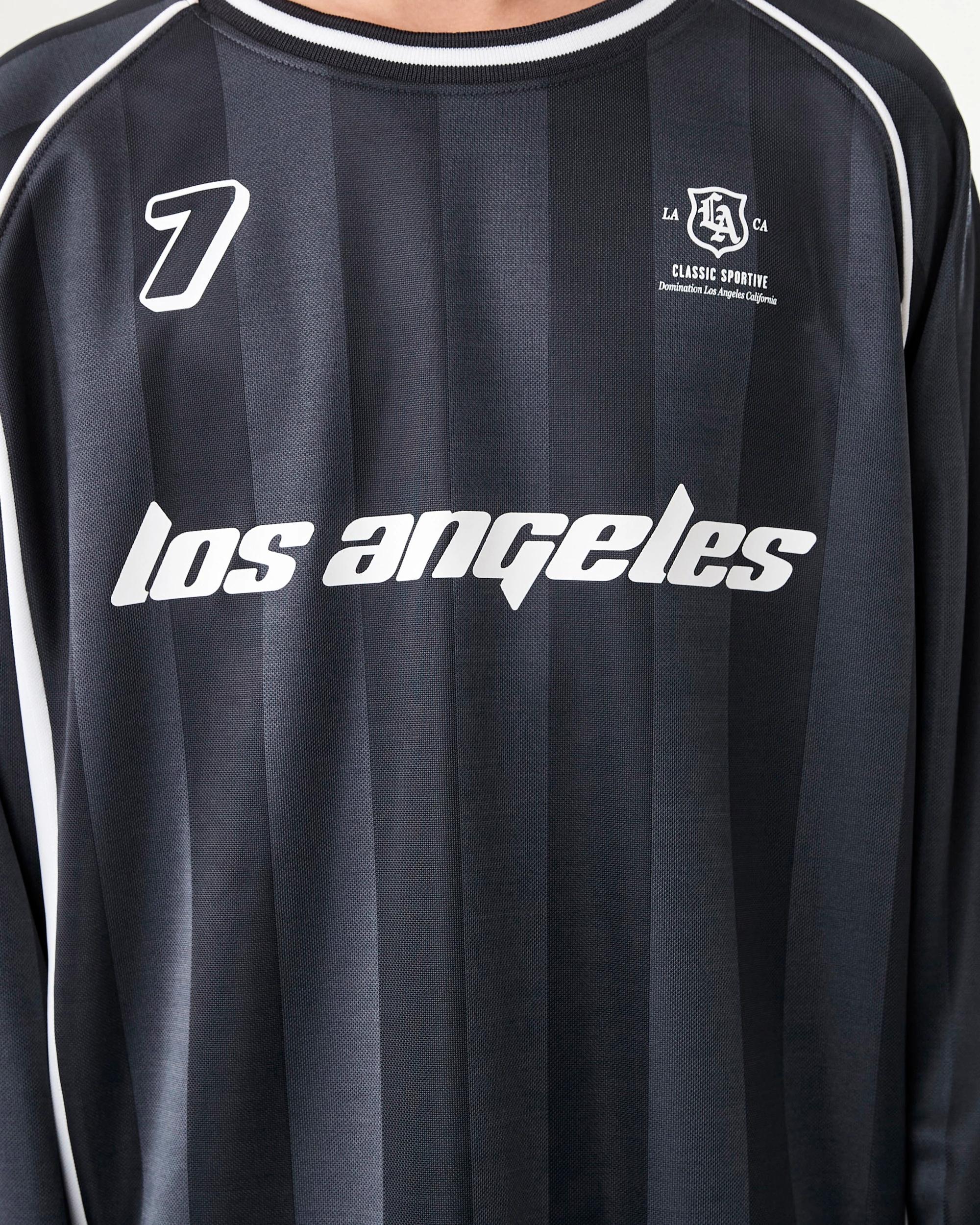 4 Long Sleeve Mesh Sports T-shirt Blk Varsit, 4 of 8