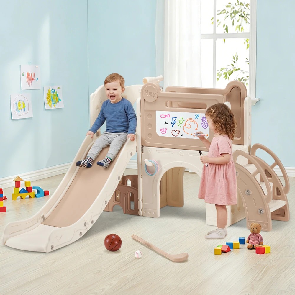 3 PlayPals 9-in-1 Kids Slide Set Sport and Art Indoor Outdoor Toddlers Play Set - Multi, 3 of 3