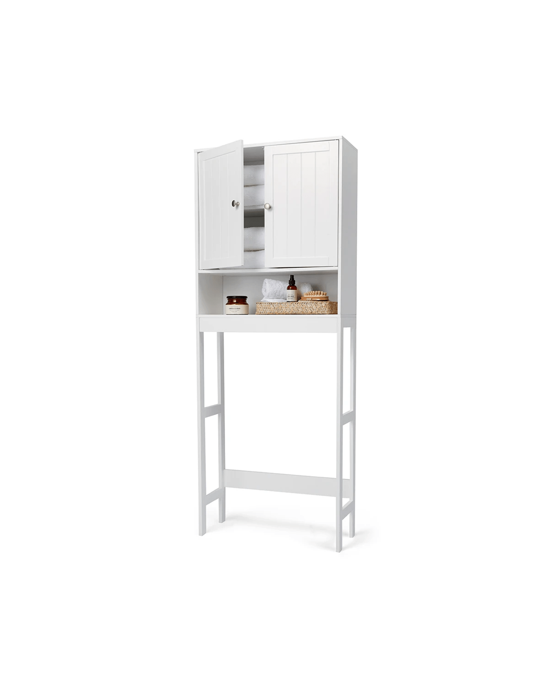 1 Over Toilet Panelled Shelf Unit, 1 of 8