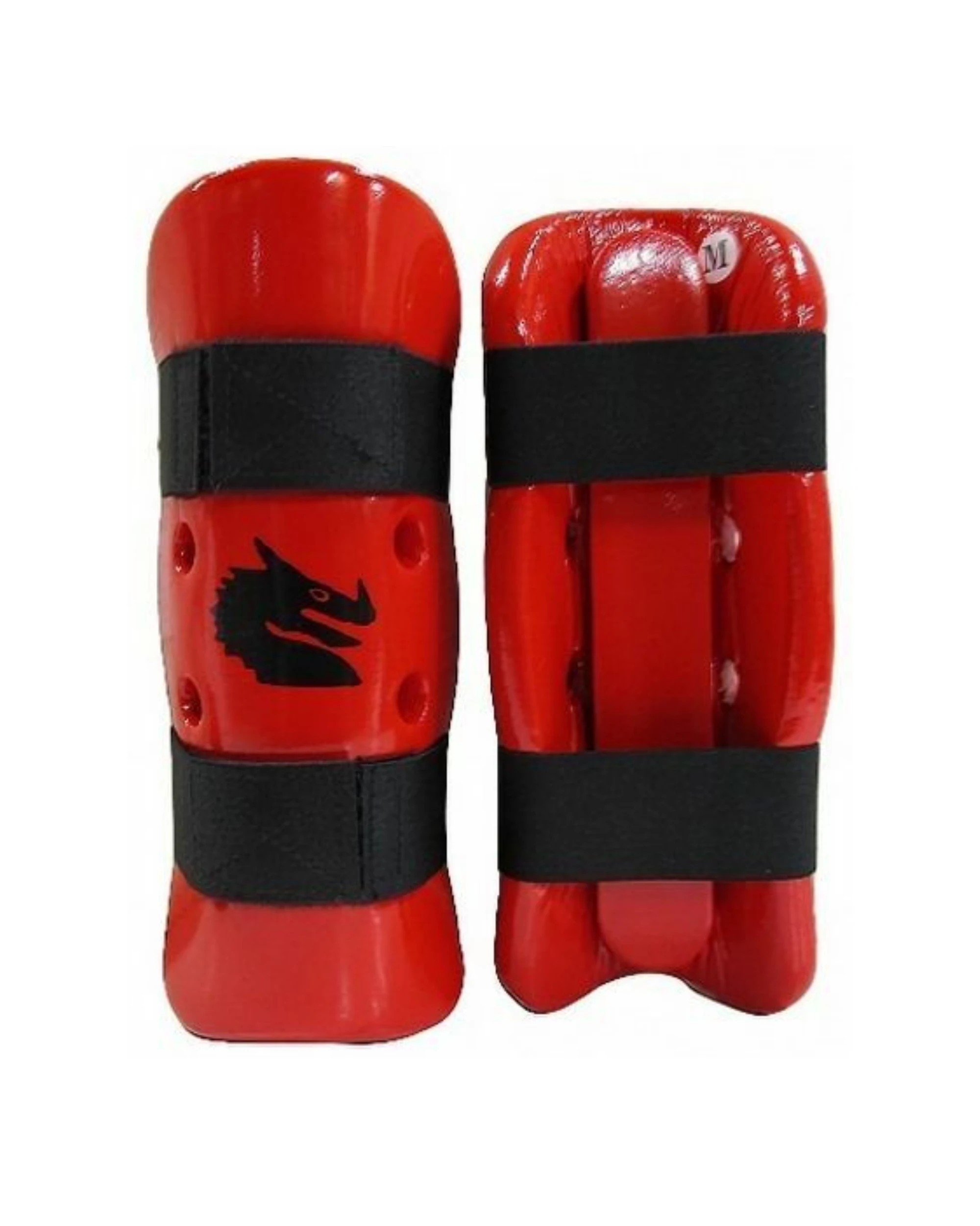 1 Morgan Dipped Foam Protector Forearm Guards Medium - Red, 1 of 4