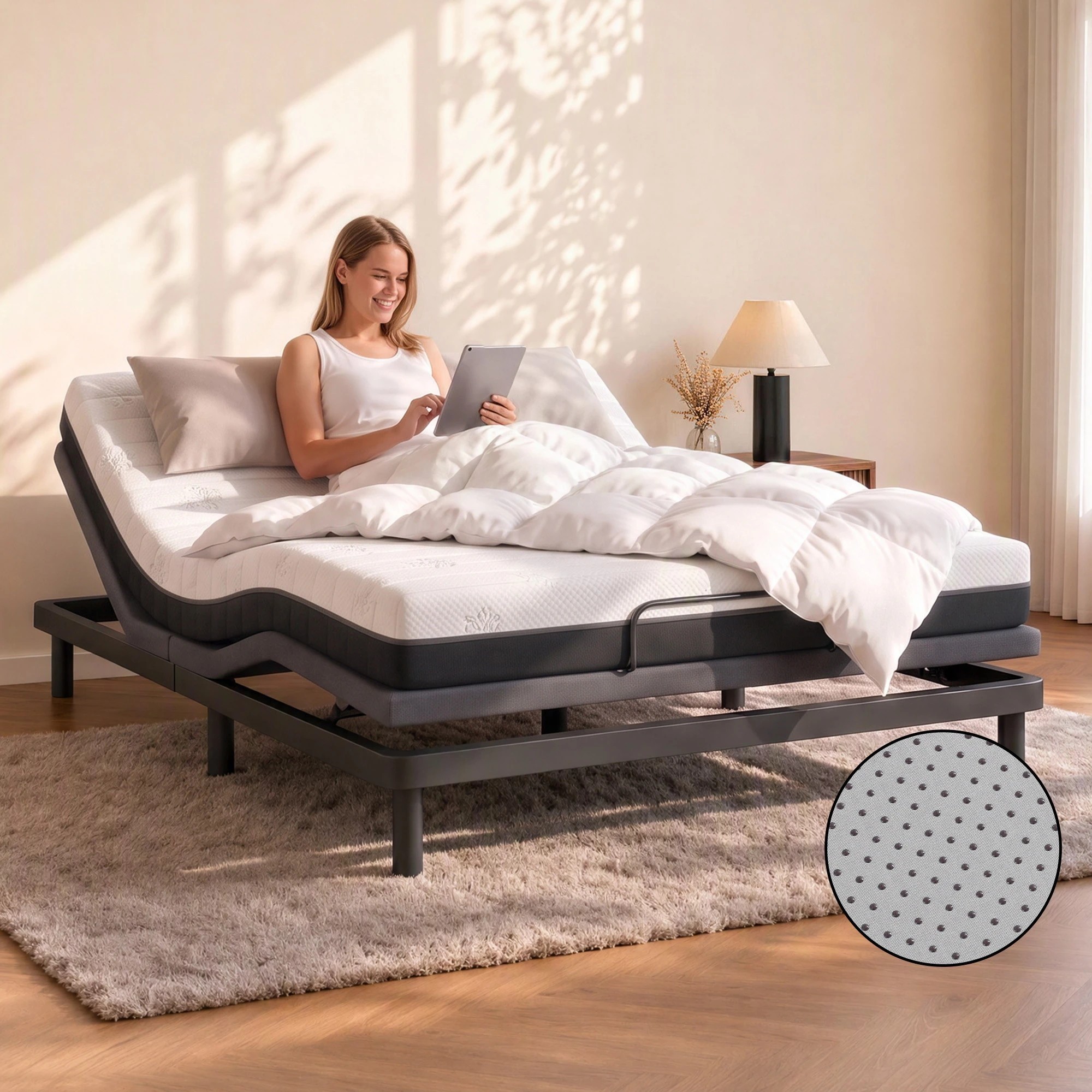 8 Giselle Bedding 18cm Memory Foam Mattress Dual Feel Reversible Foam - King Bed - Multi, 8 of 10