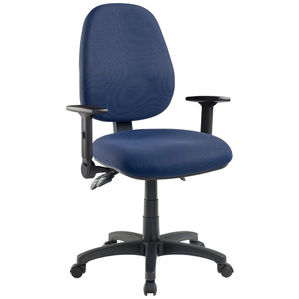 1 Pago Matrix II Plus Heavy-Duty Ergo Chair Folding Arms Navy Drafting Chairs, 1 of 3