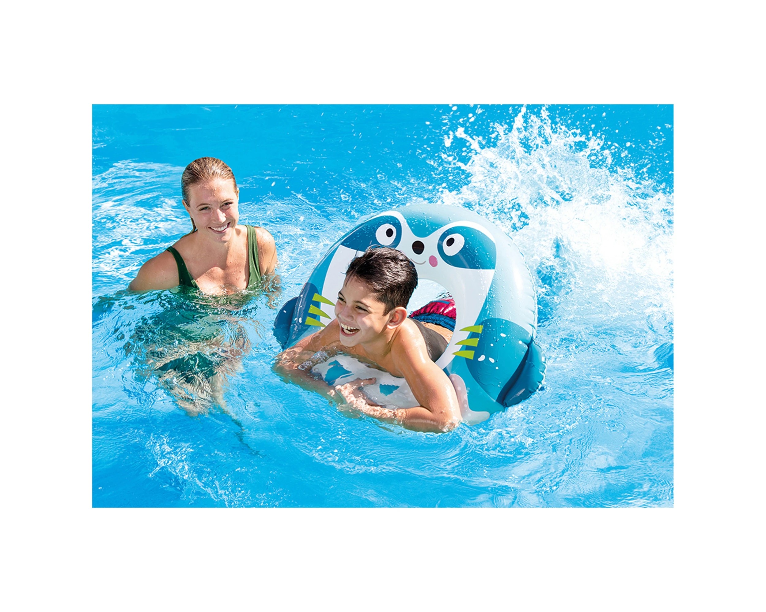 7 INTEX Cute Animal Tubes 76cm Animal Pool Float Vinyl 33-36In Inflatable - Assorted, 7 of 9