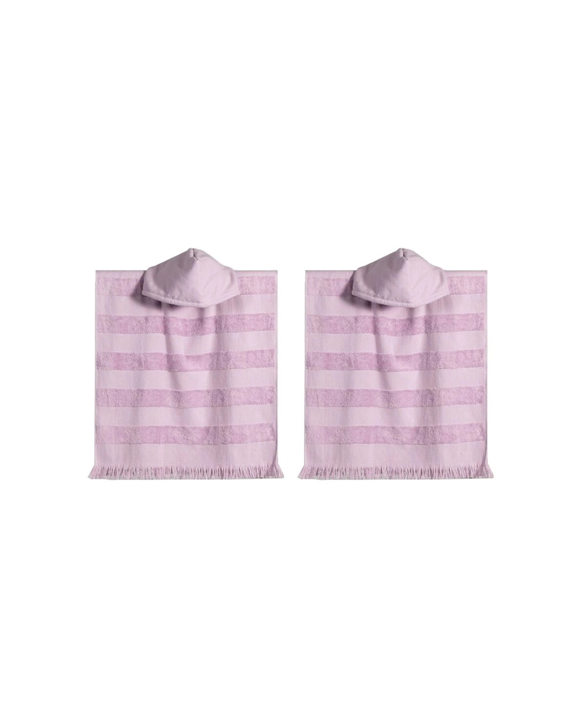 1 Canningvale Capresi Kids 3Y+ Hooded Beach Towel 2PK - Purple, 1 of 5