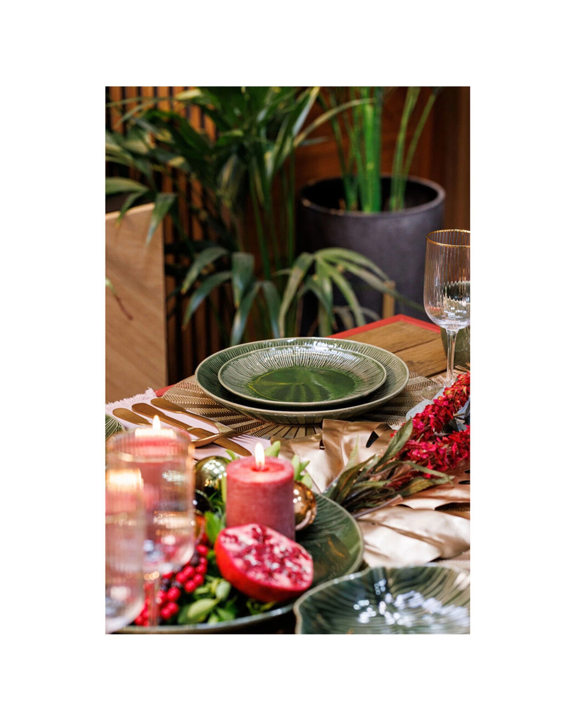 3 Mikasa 4pc Stoneware Dinner Plate Set 21.5cm - Green, 3 of 7
