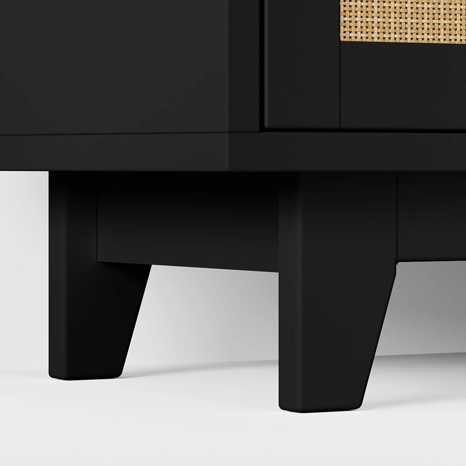 9 Alfordson 6 Chest of Drawers Rattan Storage Cabinet Dresser - Black, 9 of 10