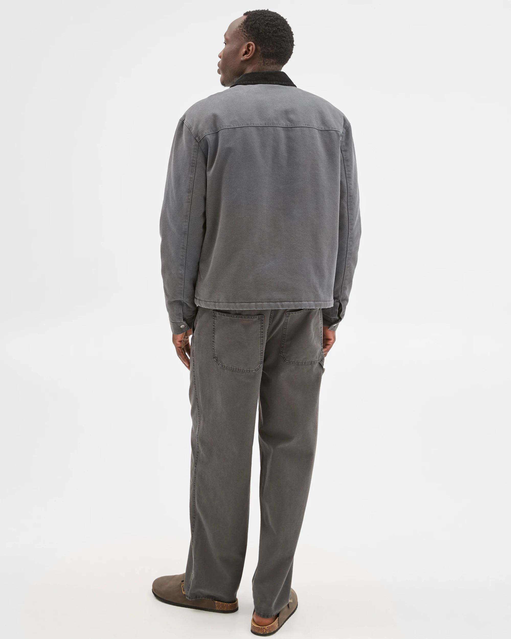 6 Commons Australian Cotton Heavyweight Washed Worker Jacket GUNMETAL, 6 of 6