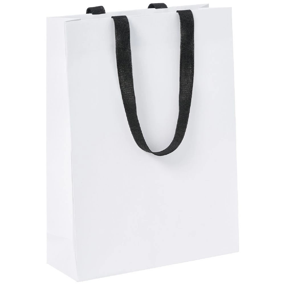 1 J.Burrows Premium Kraft Bags Medium White 12 Pack, 1 of 4