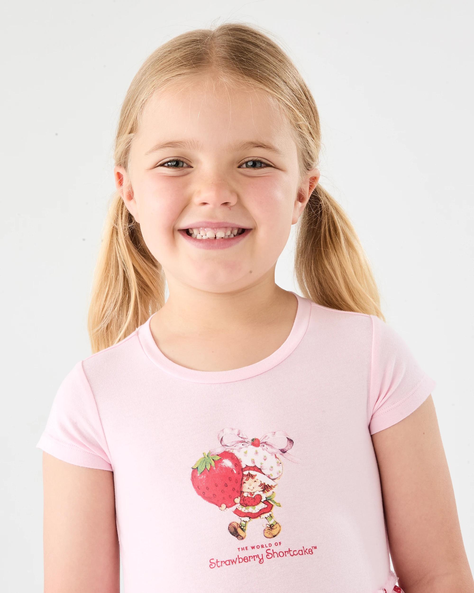 3 Short Sleeve Strawberry Shortcake License Tutu Dress Straw Cake, 3 of 6