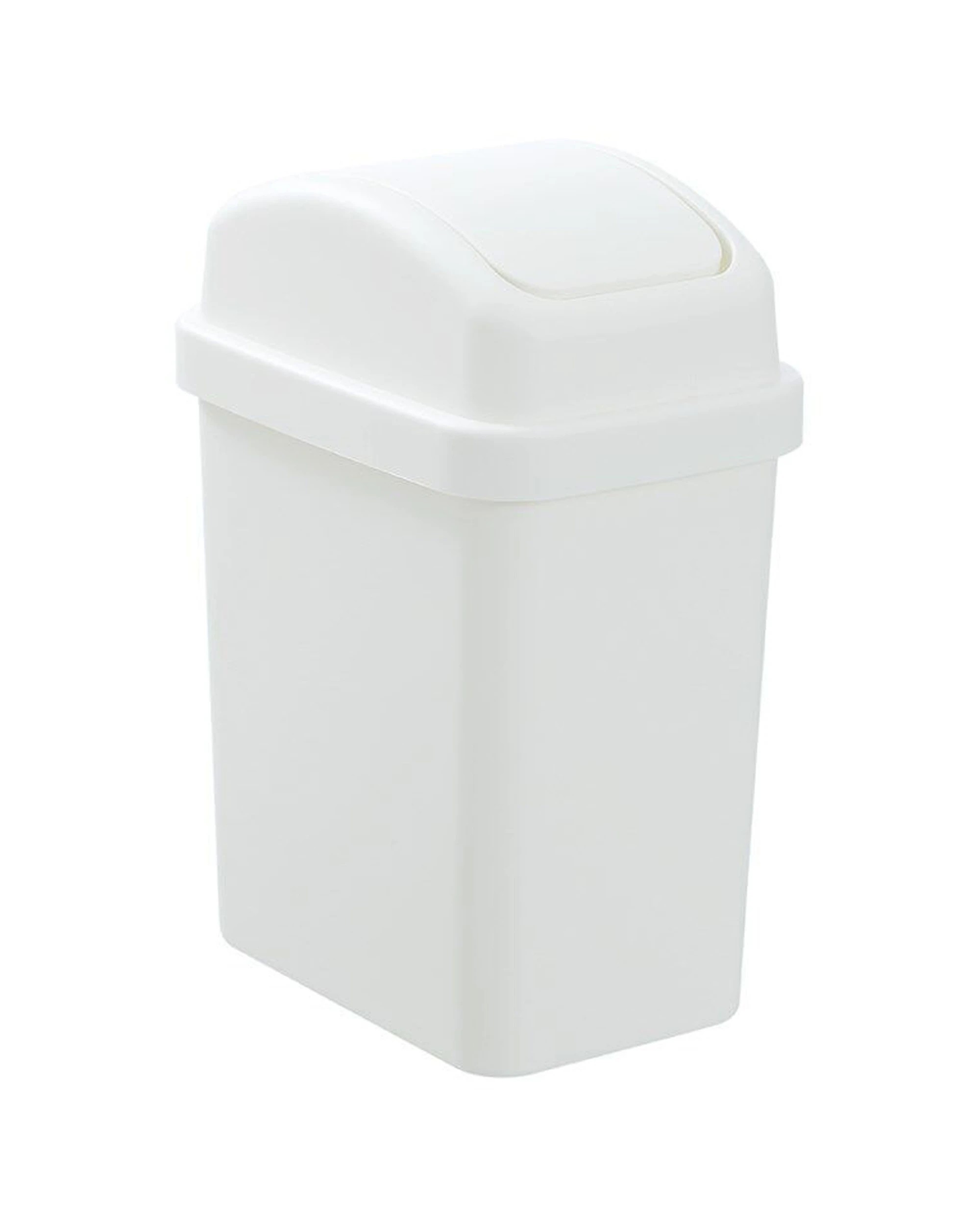 5 Boxsweden 3PK Durable Slim Line Rubbish Bin Swing Lid 6L - White, 5 of 6