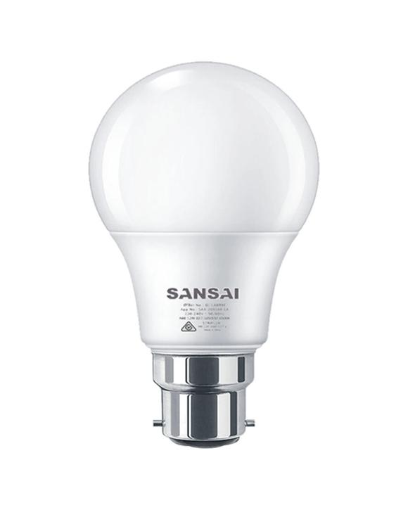 Sansai Home/office Led 1050lm Light Bulb A60 12w B22 Bayonet Cool White 6500k
 - White