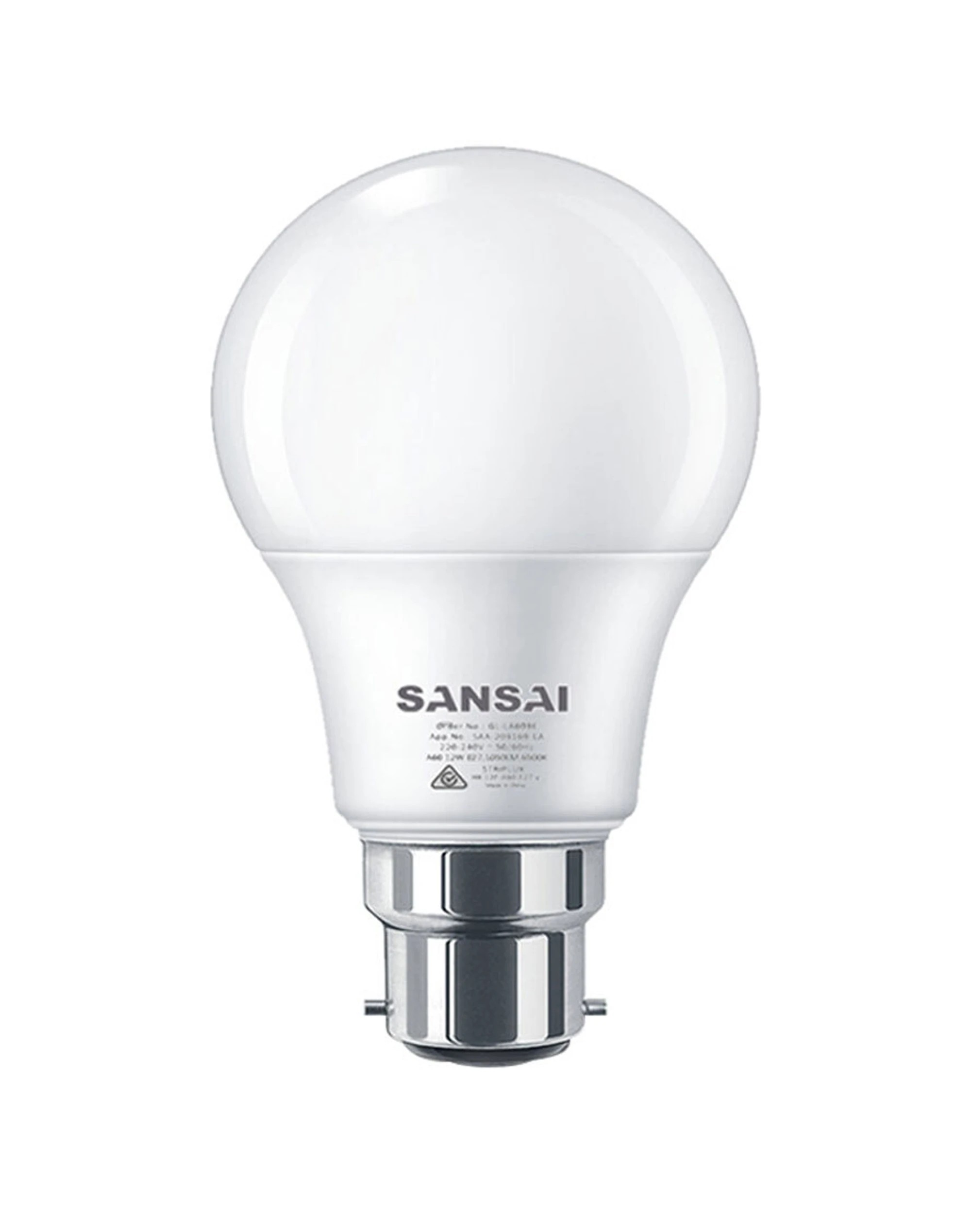 1 Sansai Home/office Led 1050lm Light Bulb A60 12w B22 Bayonet Cool White 6500k
 - White, 1 of 3
