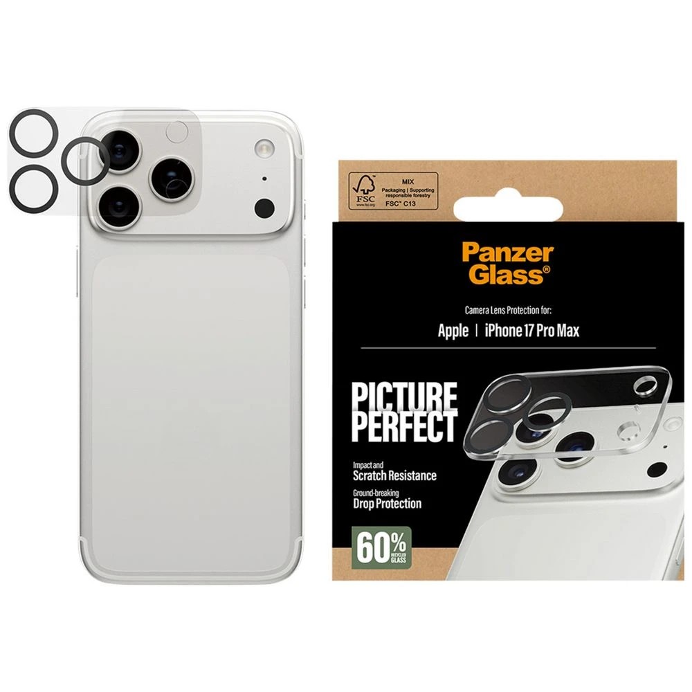 1 PanzerGlass PicturePerfect Lens Protector iPhone 17 Pro Max, 1 of 3