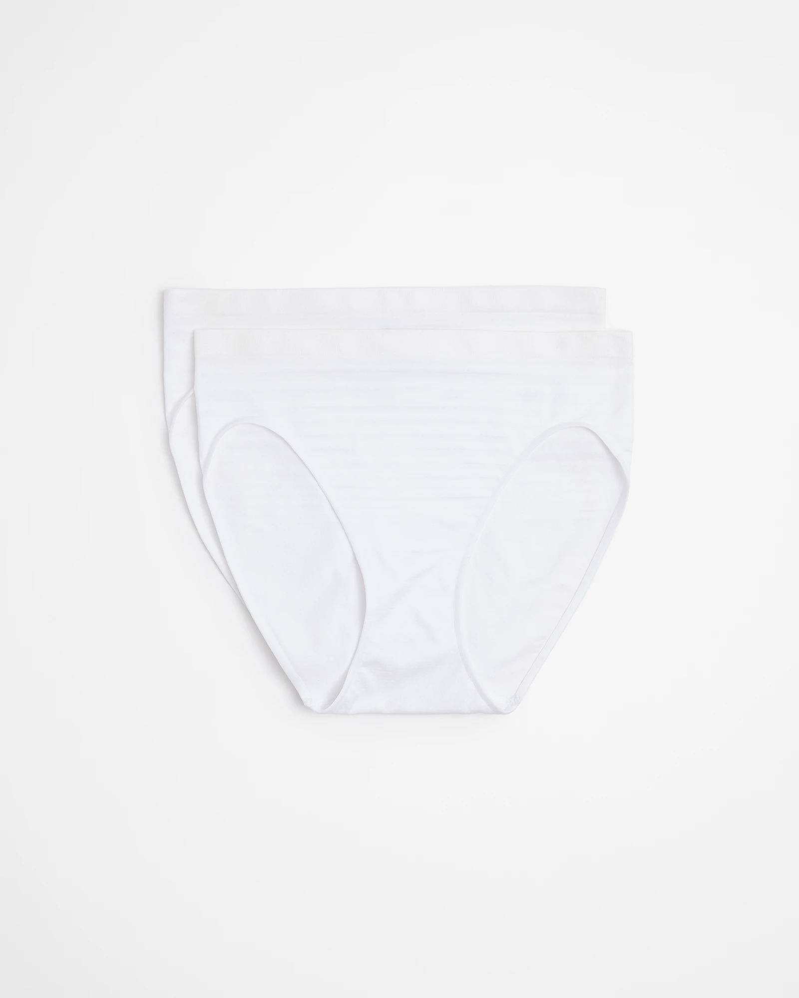 1 Target 2 Pack Matte And Shine High Cut Briefs WHITE, 1 of 4