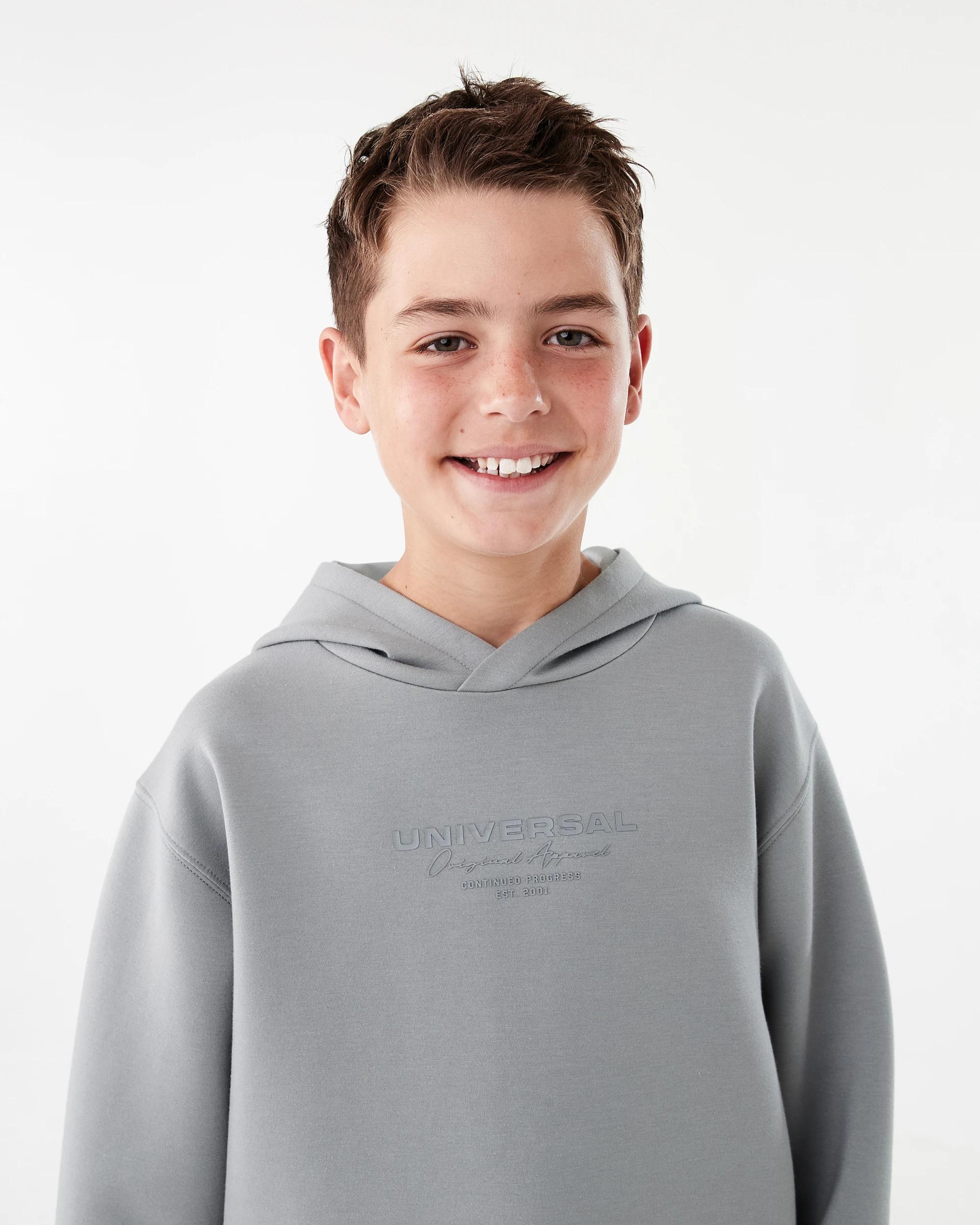 3 Active Kids Print Hoodie Gry Active, 3 of 7