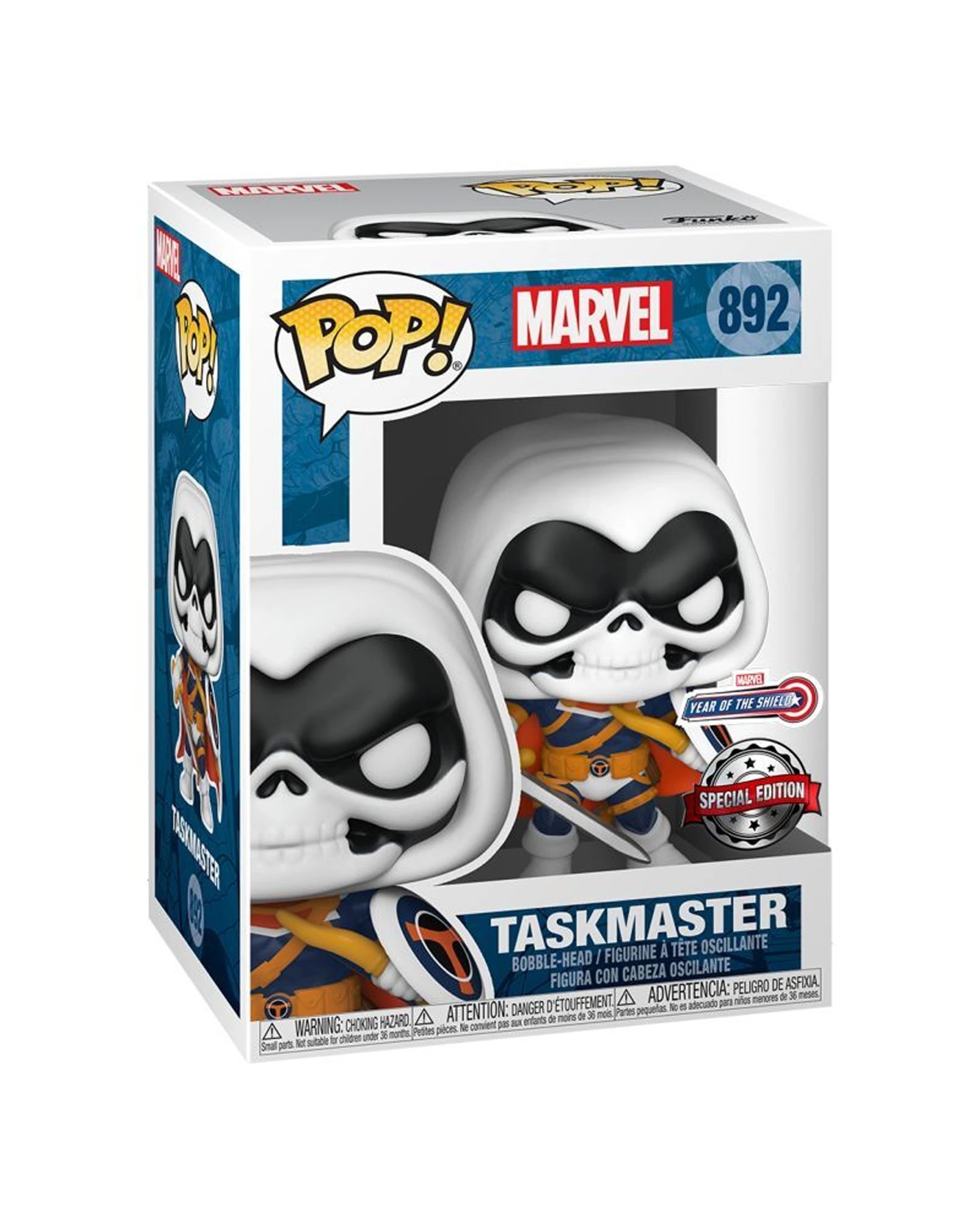2 Pop Vinyl Figurine Marvel Comics - Taskmaster Year Of The Shield RS 10cm - Multi, 2 of 3