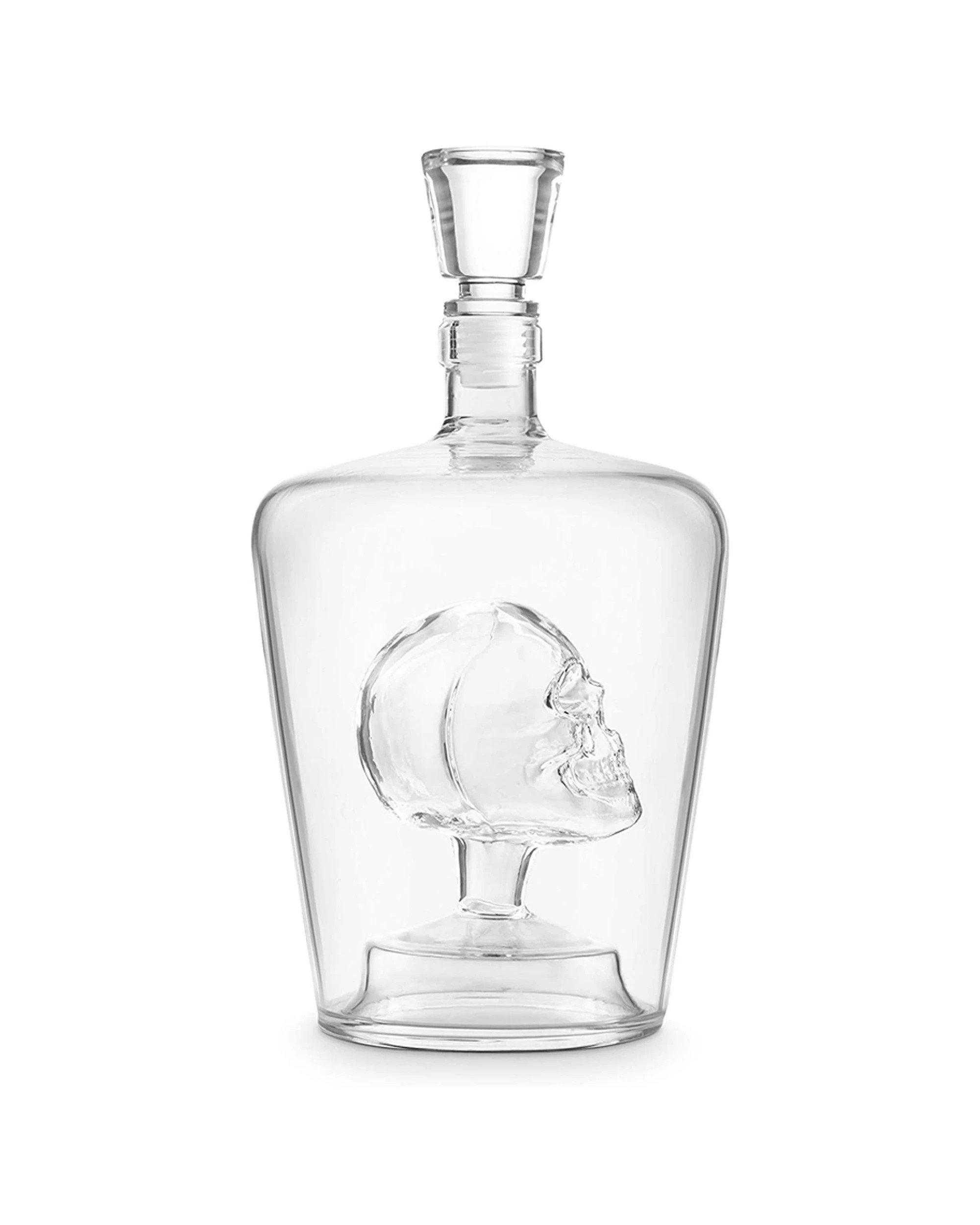 3 Final Touch Brain Freeze Skull Decanter Glass With Stopper 1L - Clear, 3 of 4